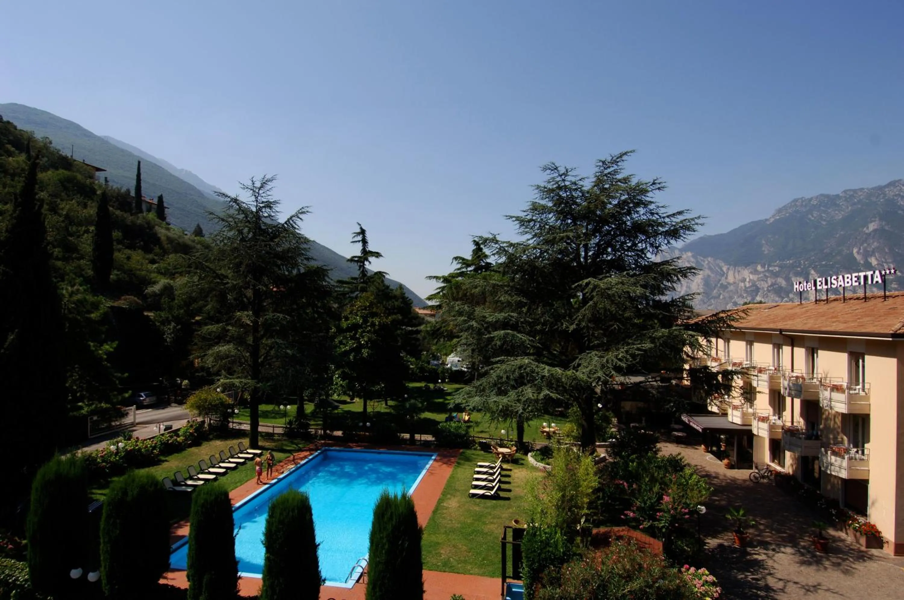 Garden view in Hotel Elisabetta