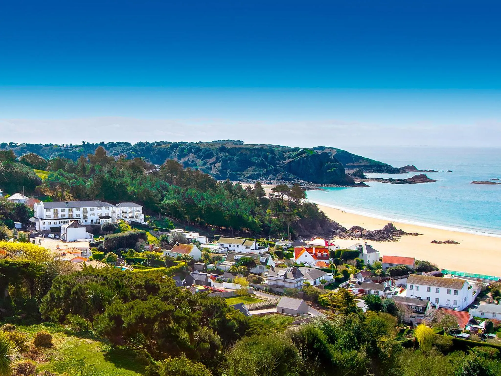 Bird's eye view in Biarritz Hotel