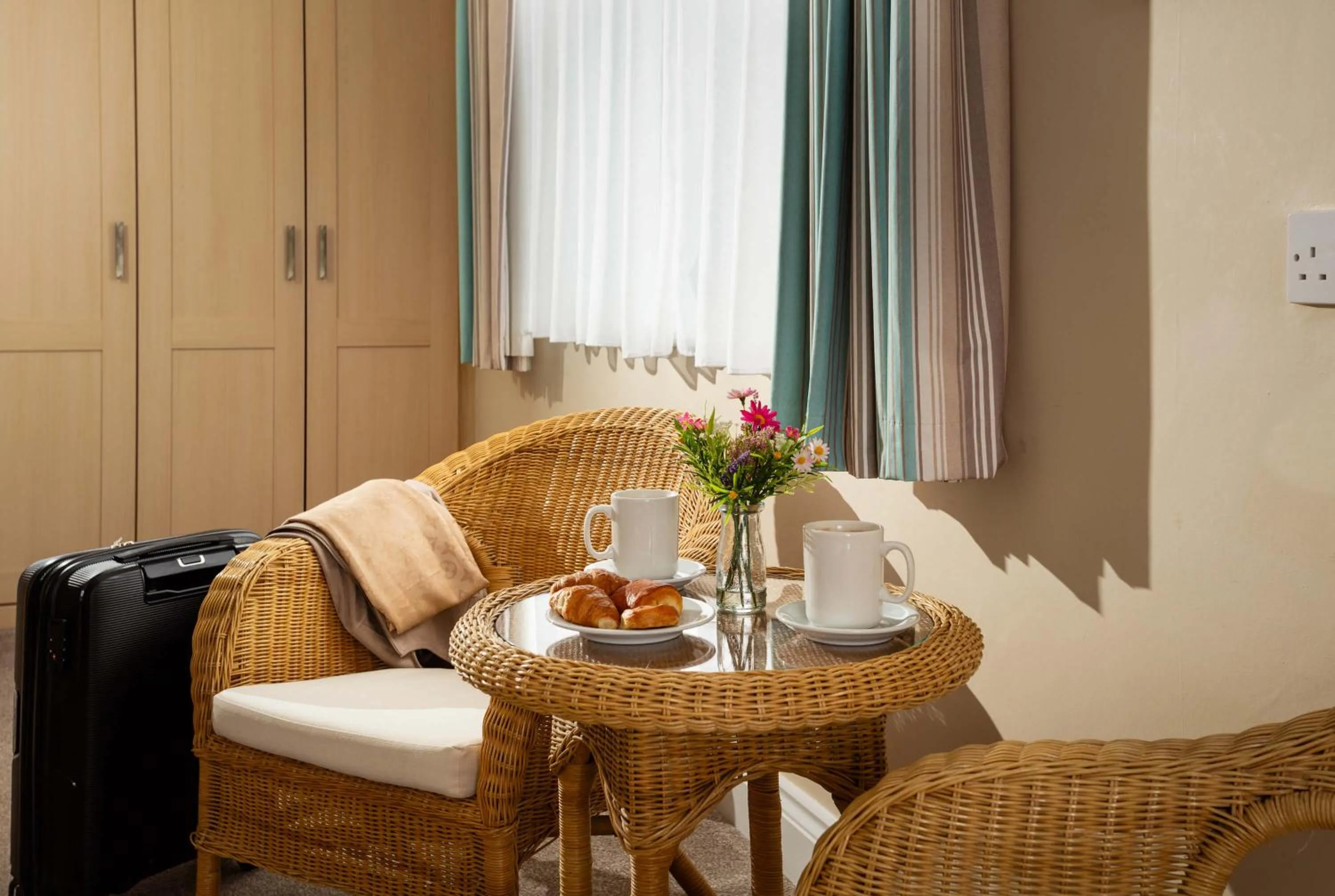 Bedroom in Biarritz Hotel