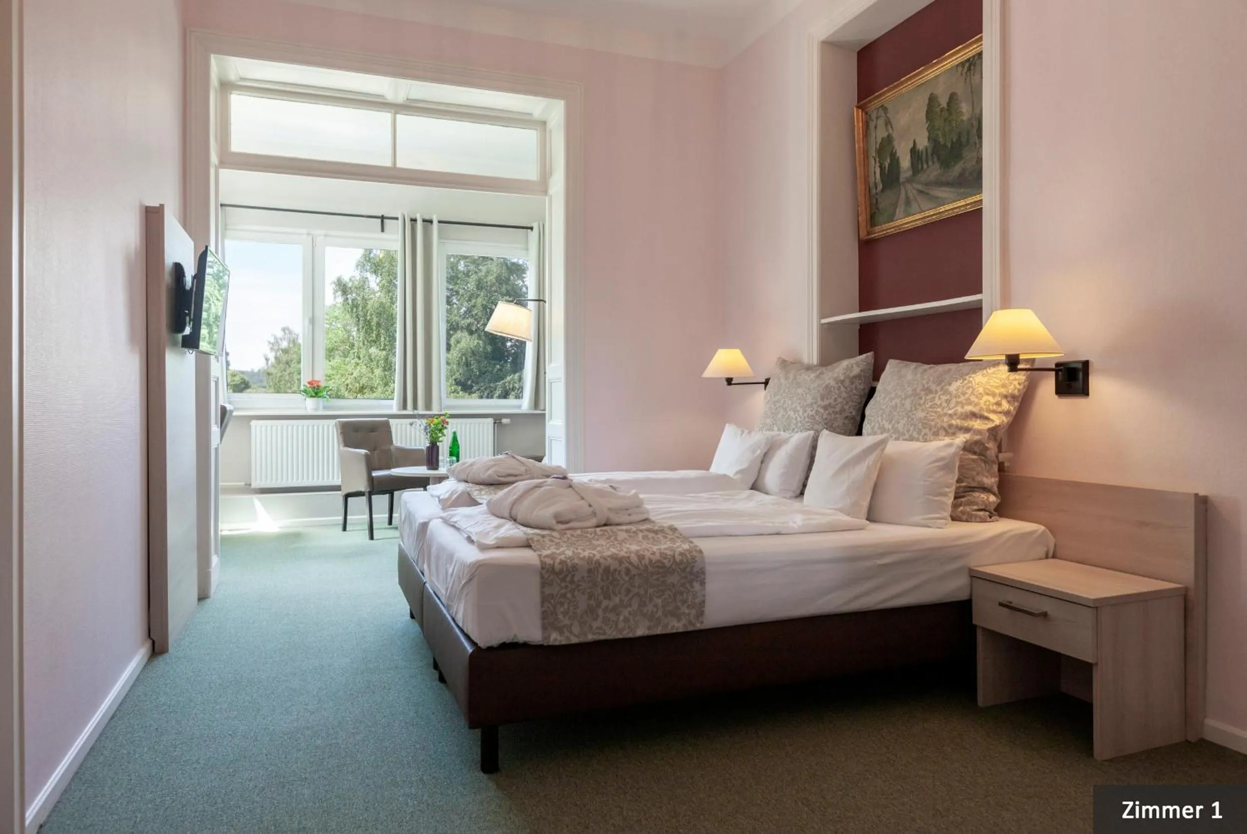 Bed in Hotel See-Villa