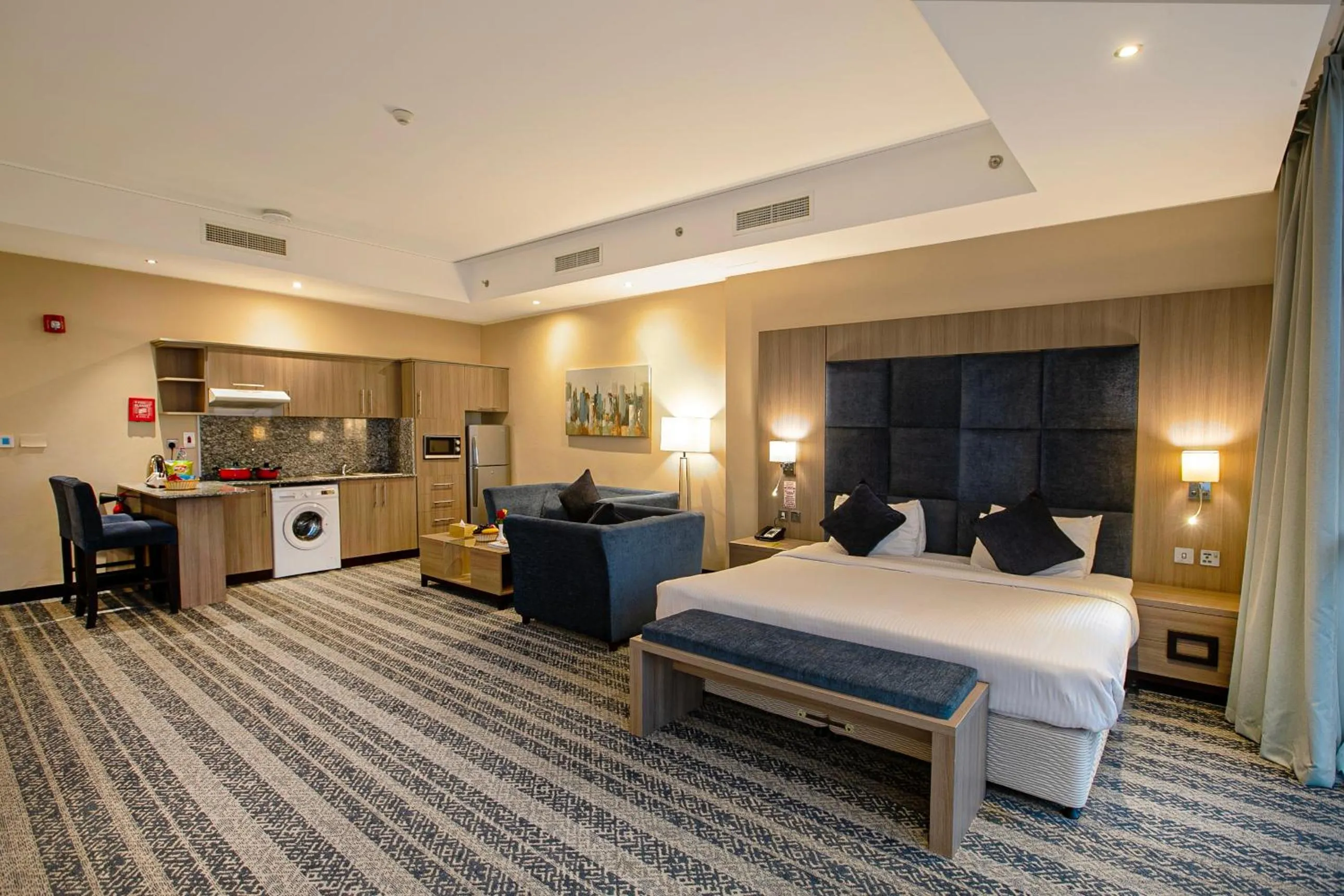 Bed in The CASTLE PREMIUM HOTEL