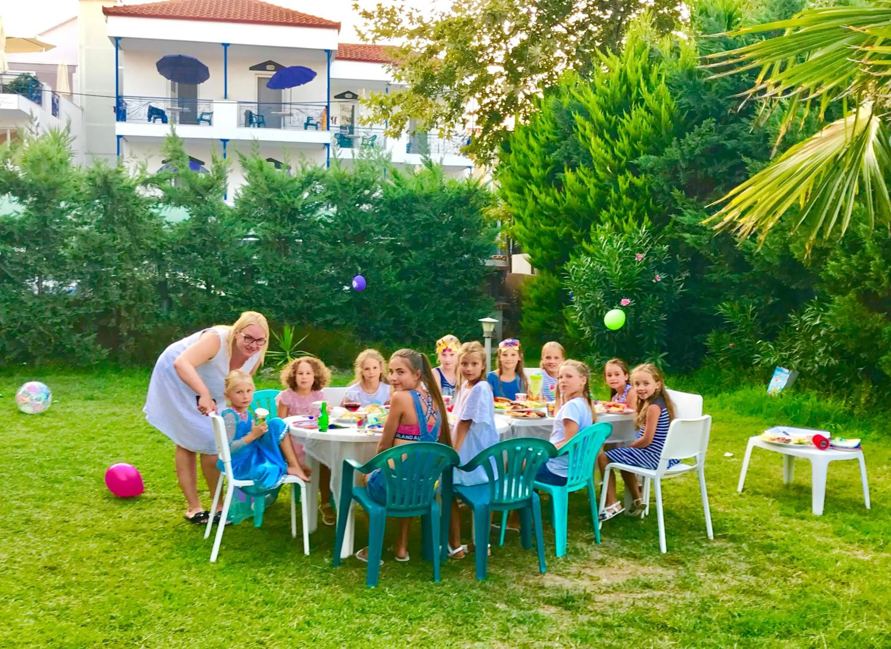 group of guests in EllinFos Apartments