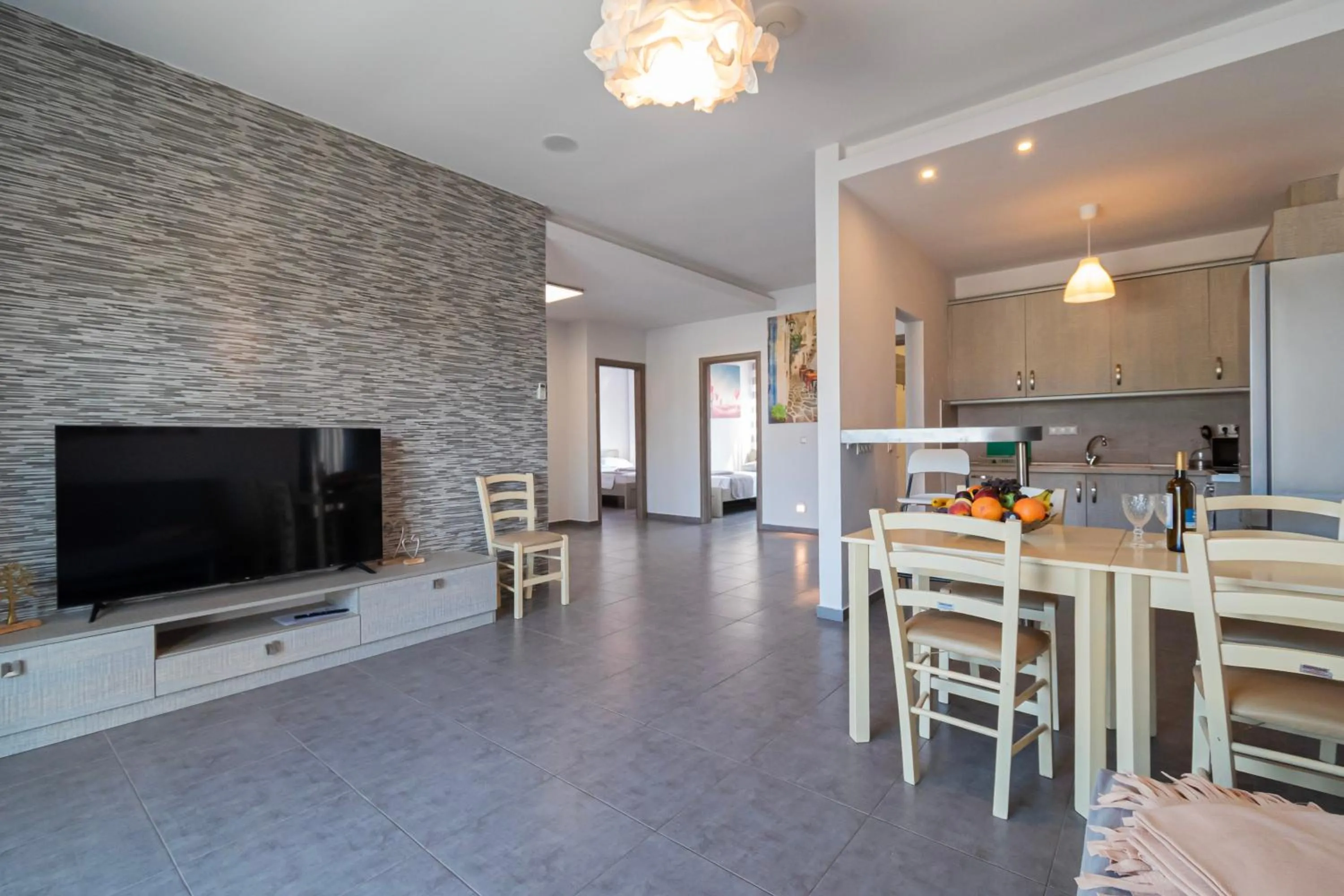 TV and multimedia in EllinFos Apartments