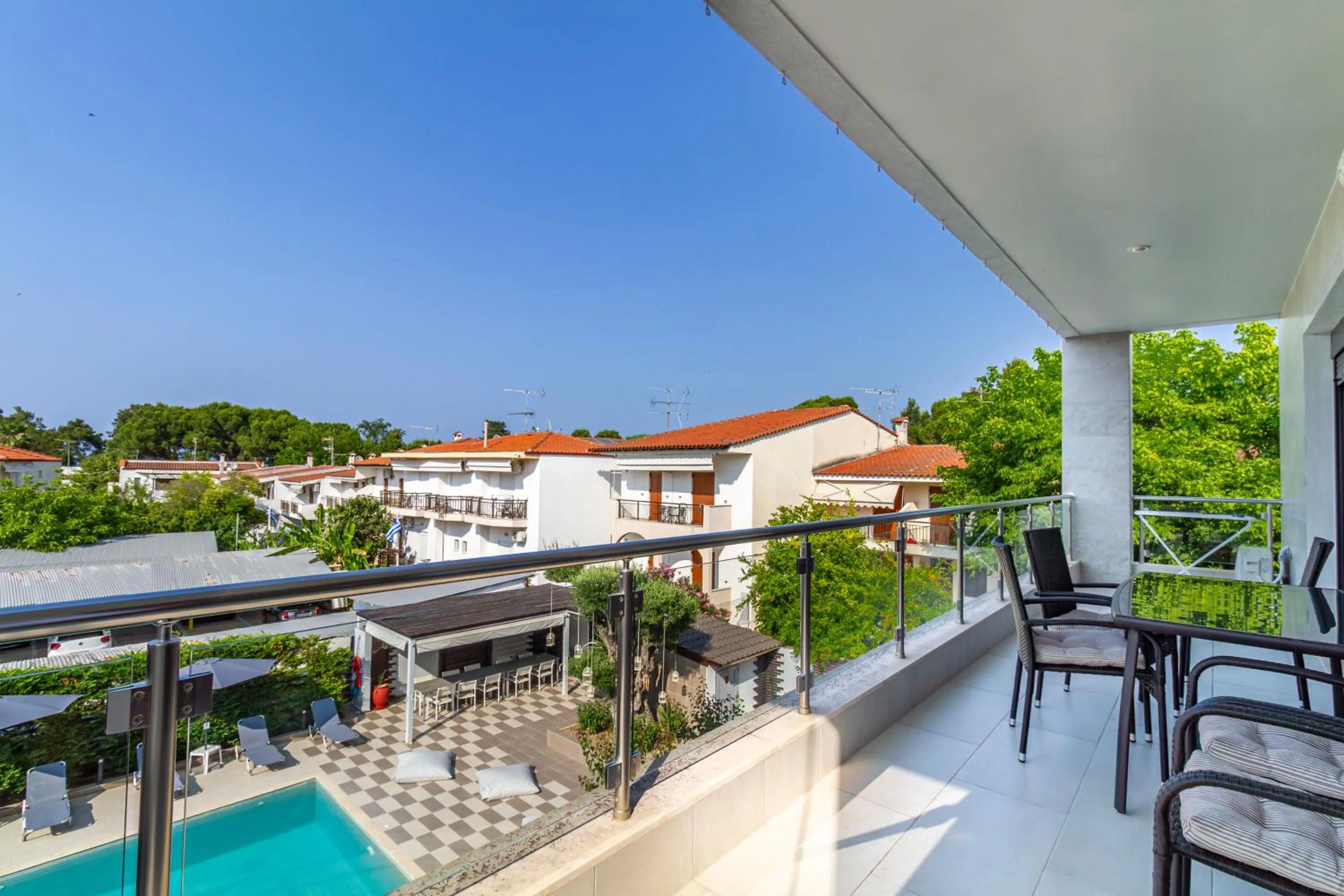 Balcony/Terrace in EllinFos Apartments