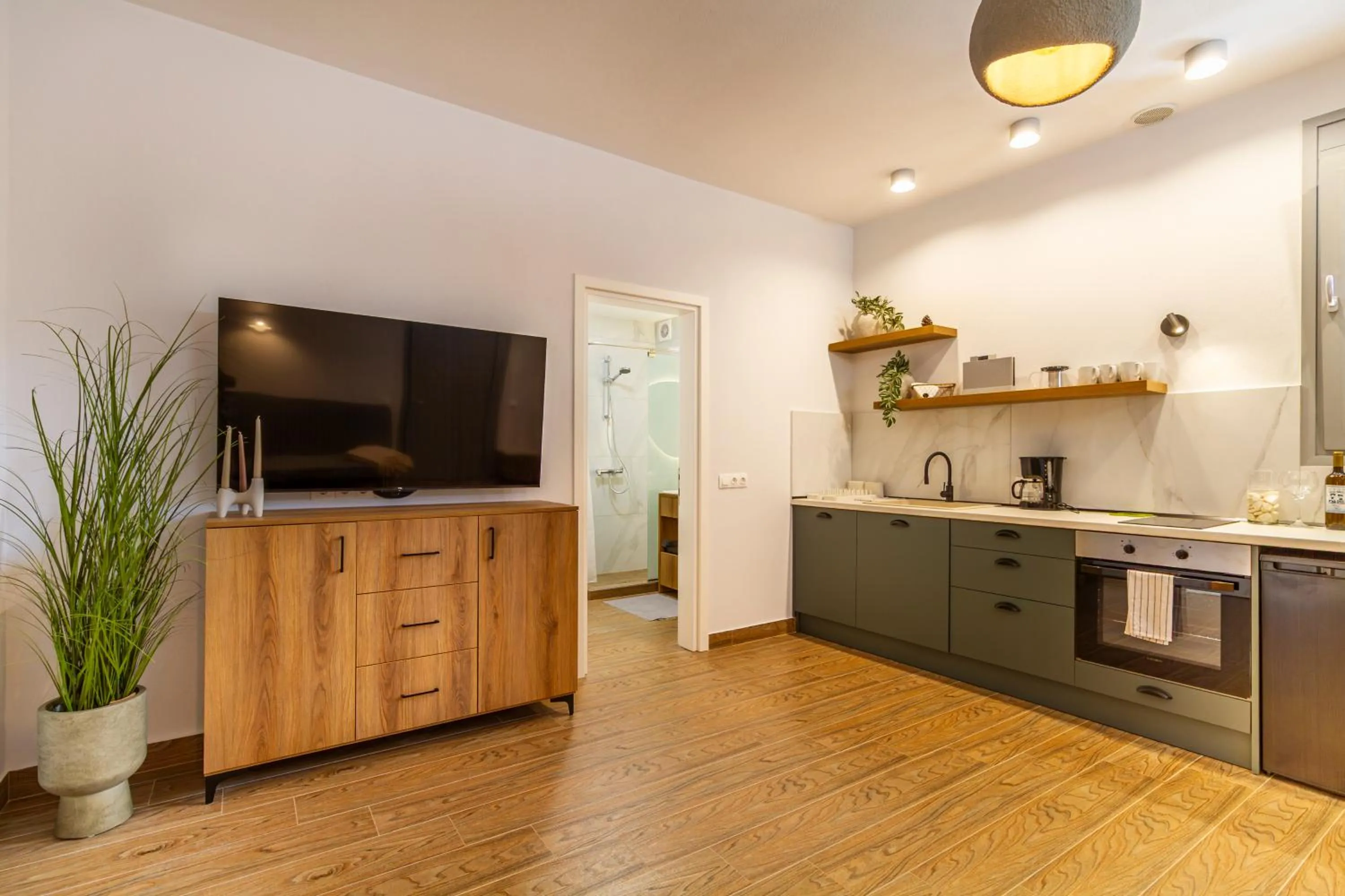 TV and multimedia in EllinFos Apartments