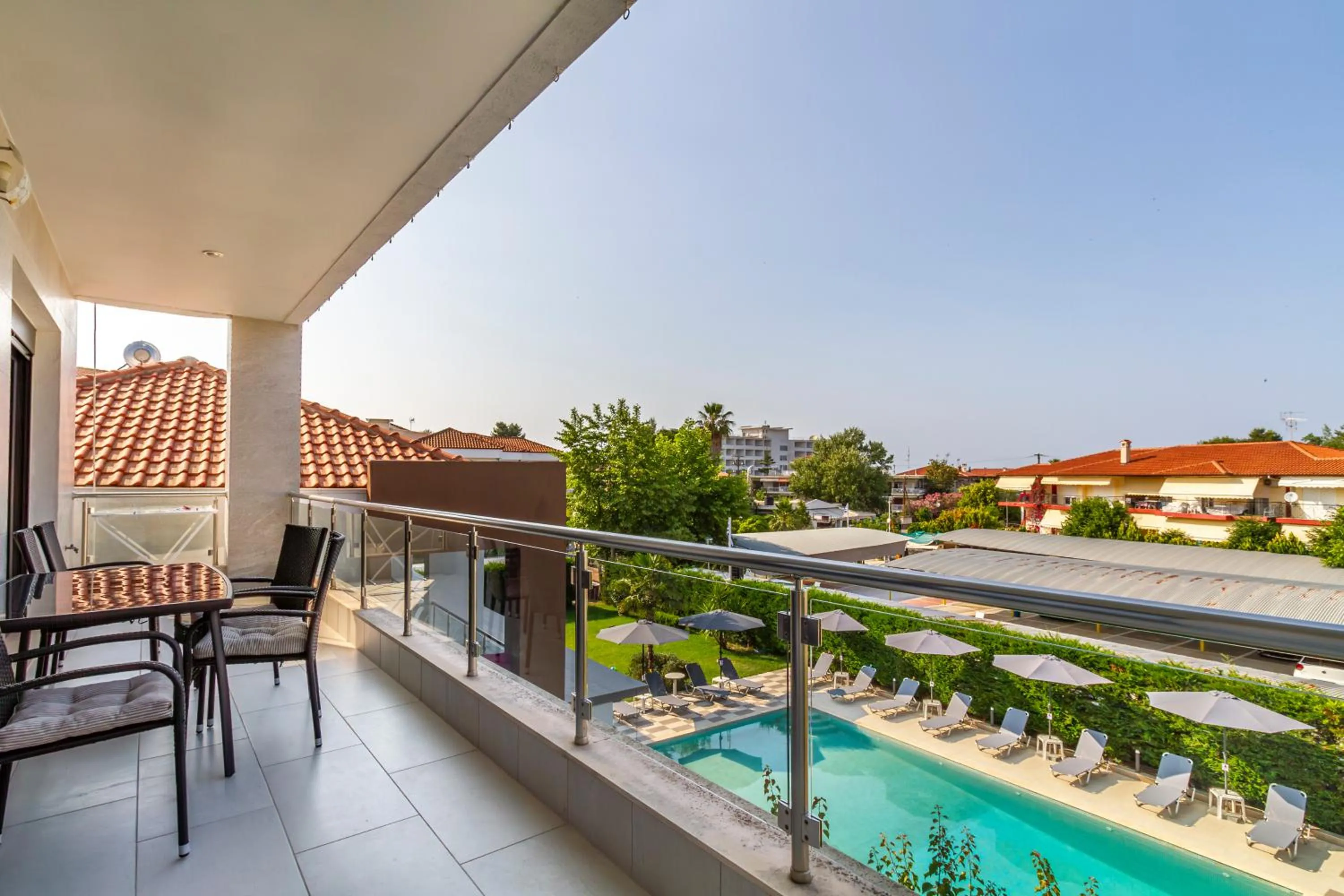 Balcony/Terrace in EllinFos Apartments