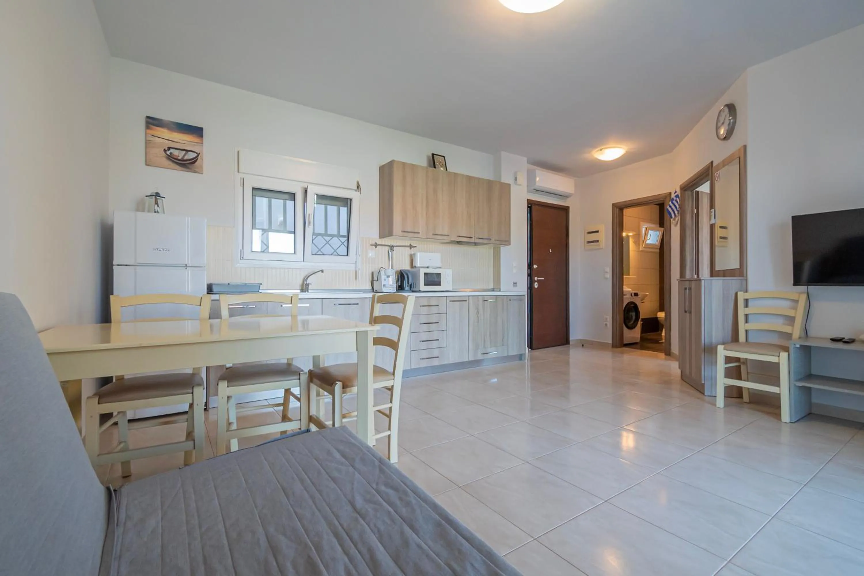 kitchen in EllinFos Apartments