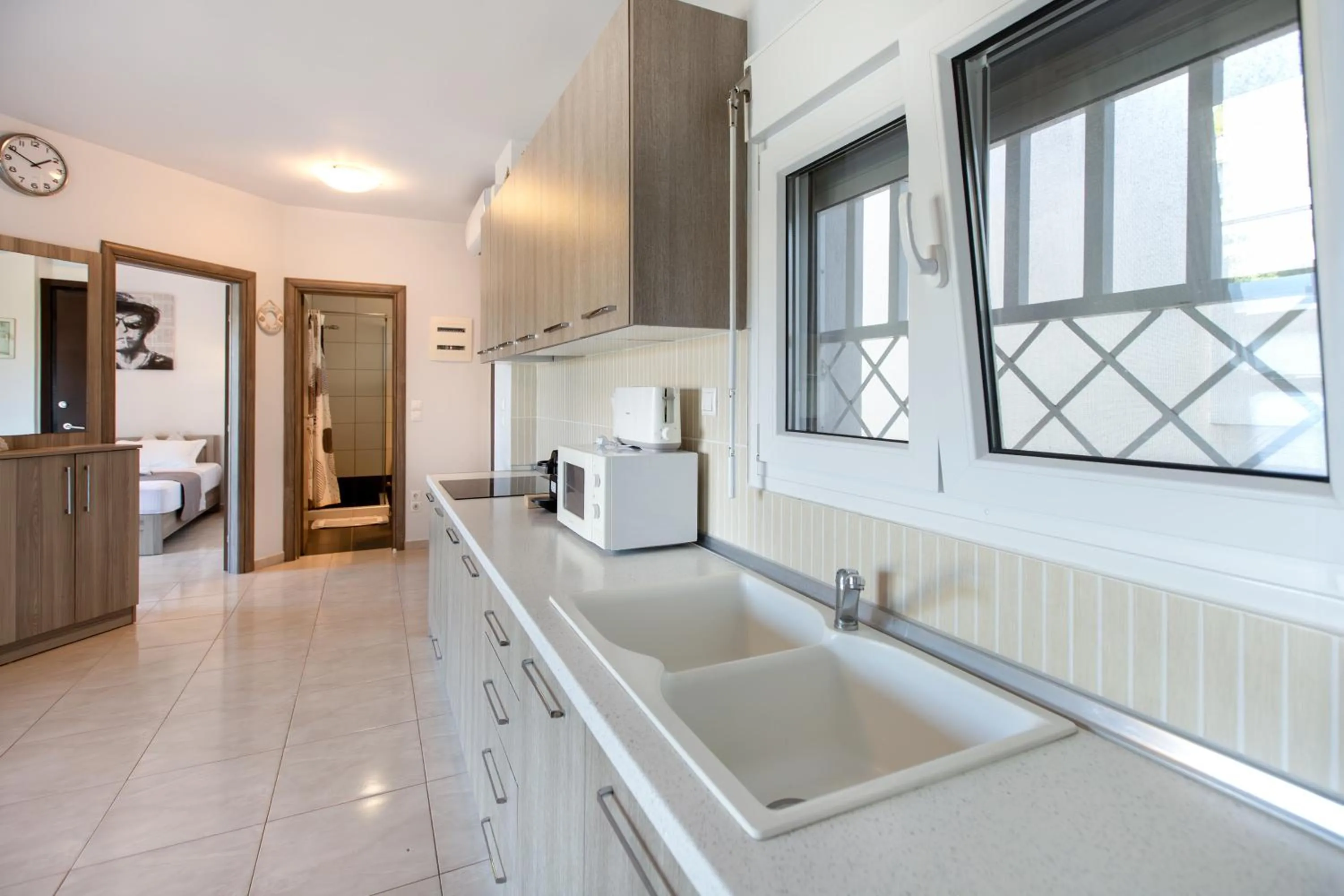 kitchen in EllinFos Apartments