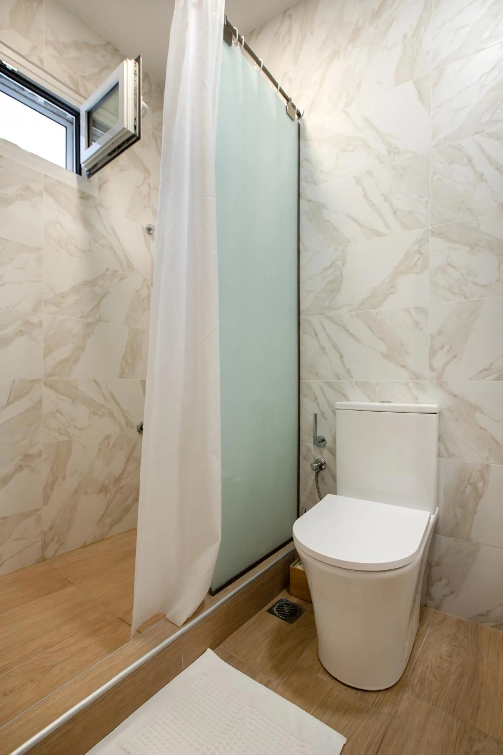 Shower in EllinFos Apartments