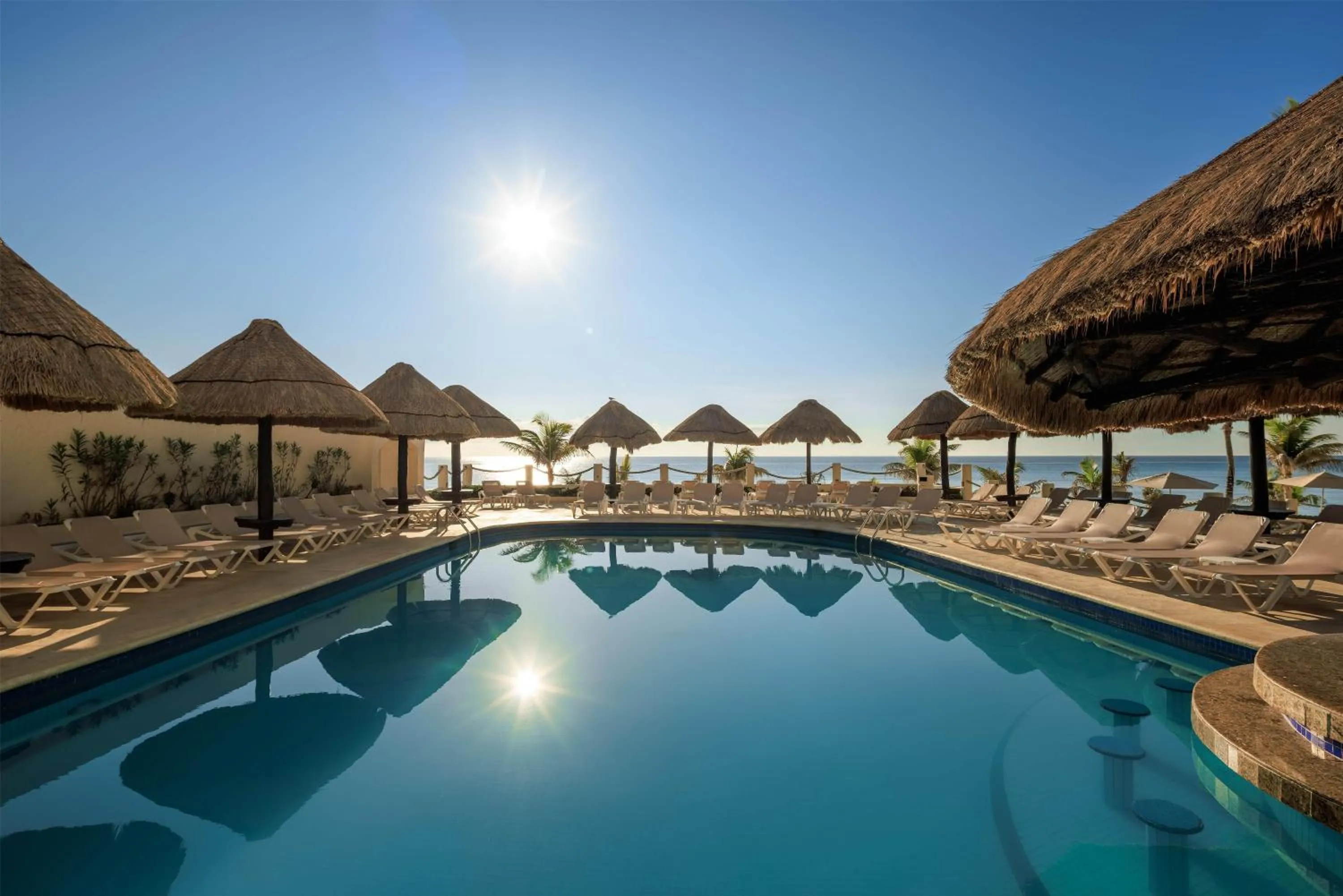 Pool view in Occidental Tucancún - All Inclusive