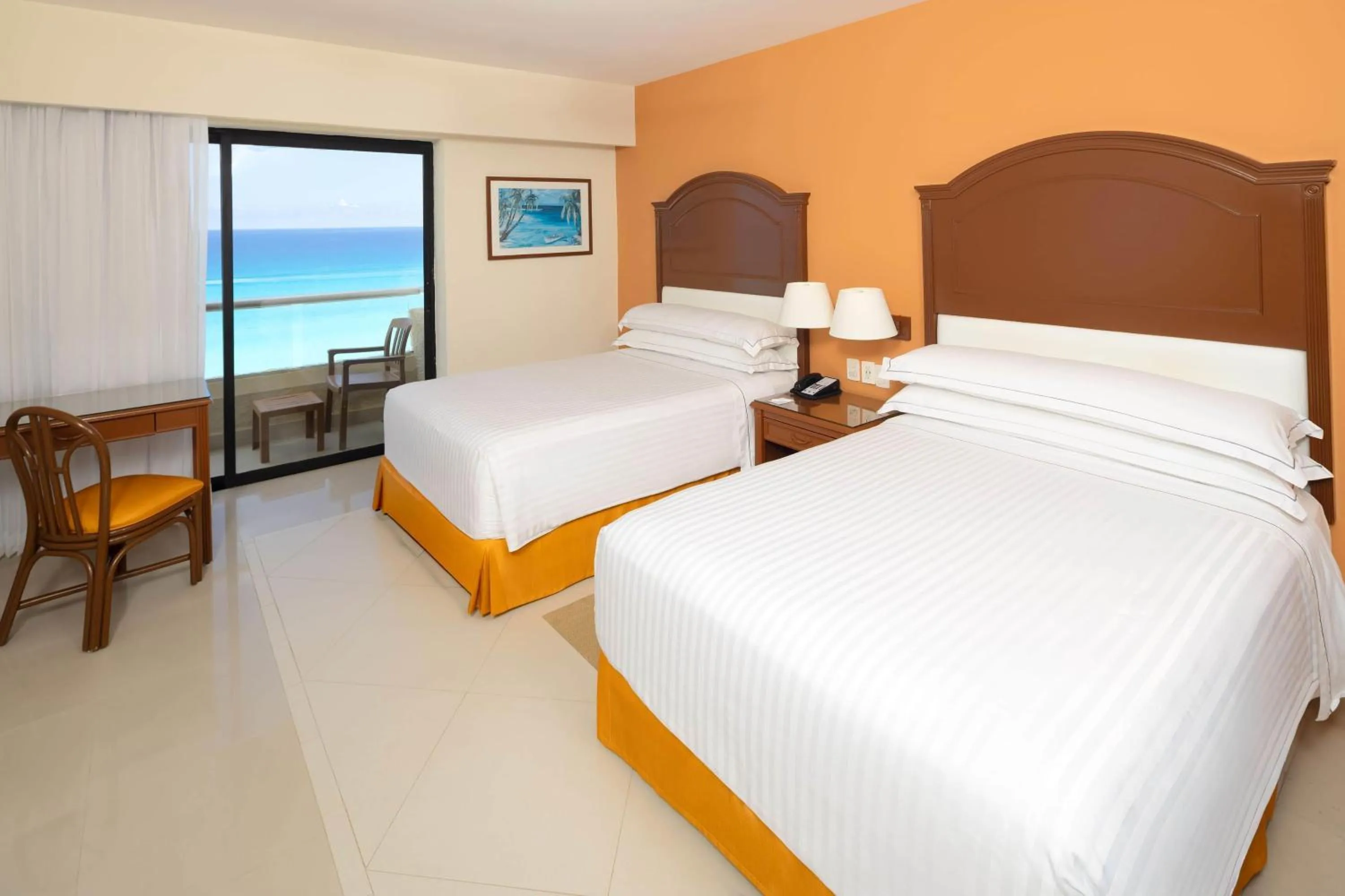 Bedroom, Bed in Occidental Tucancún - All Inclusive