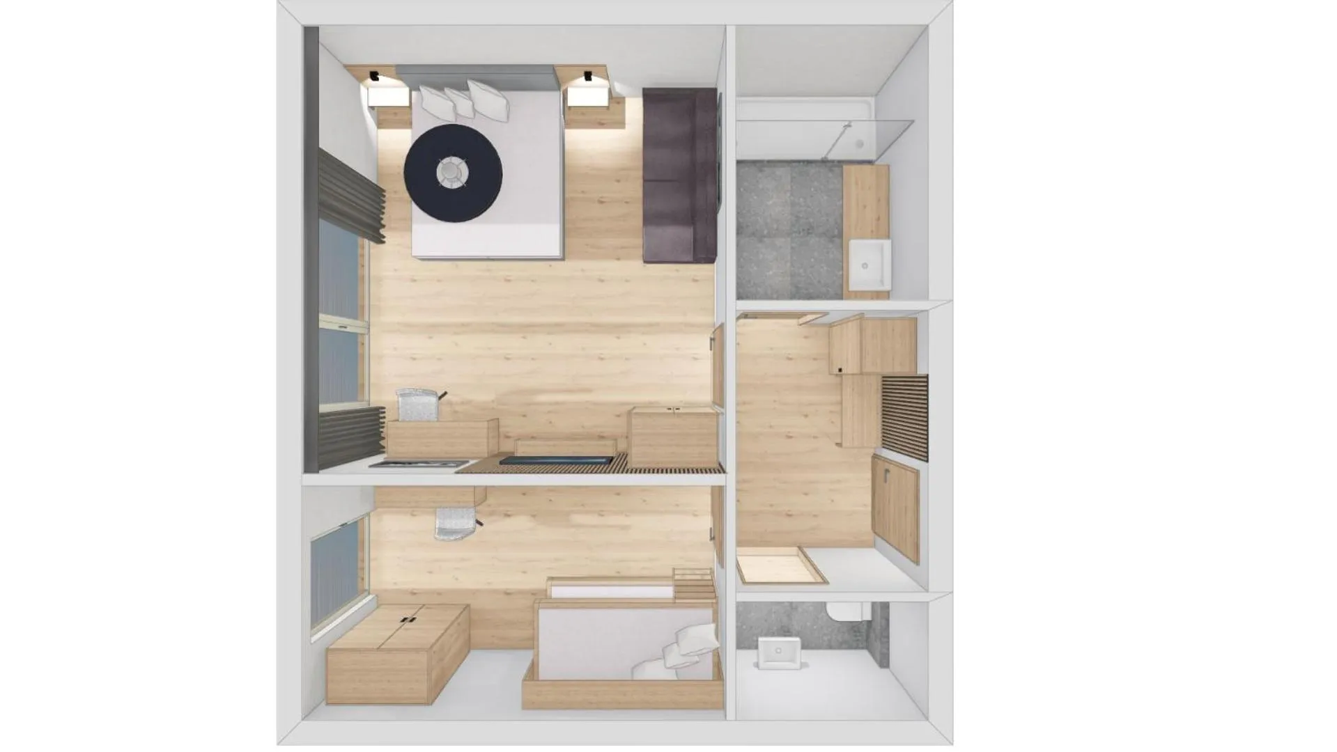 Floor plan in Hotel Traube