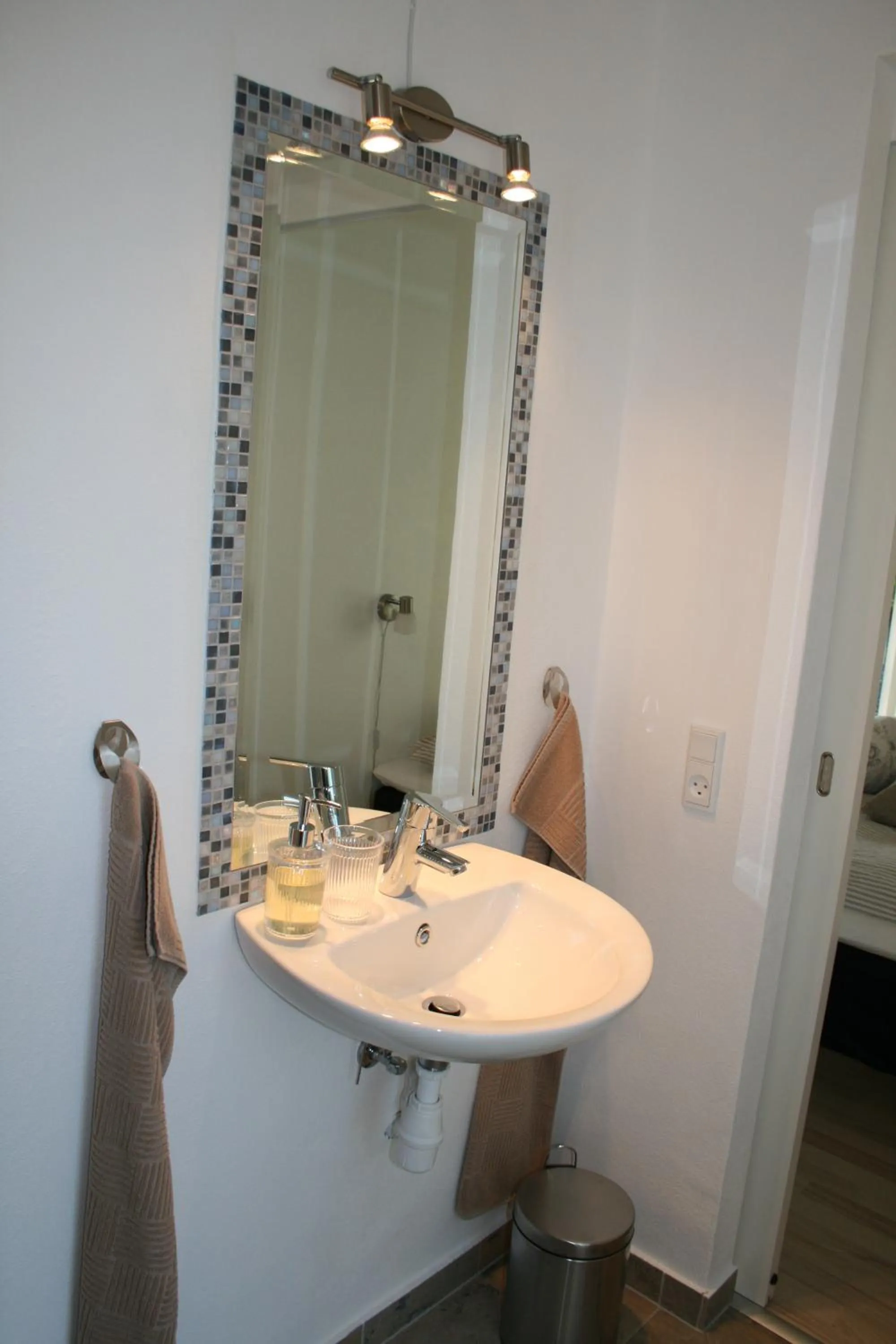 Bathroom in Sov Godt i Arnborg Bed & Breakfast