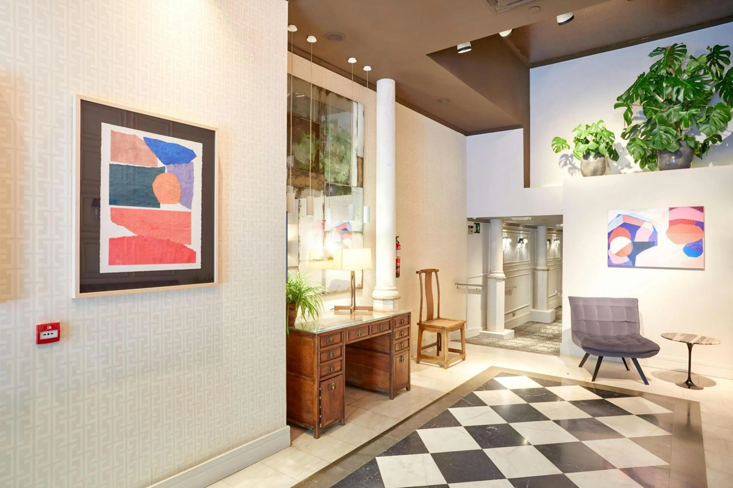 Lobby or reception in Hotel Vasanta