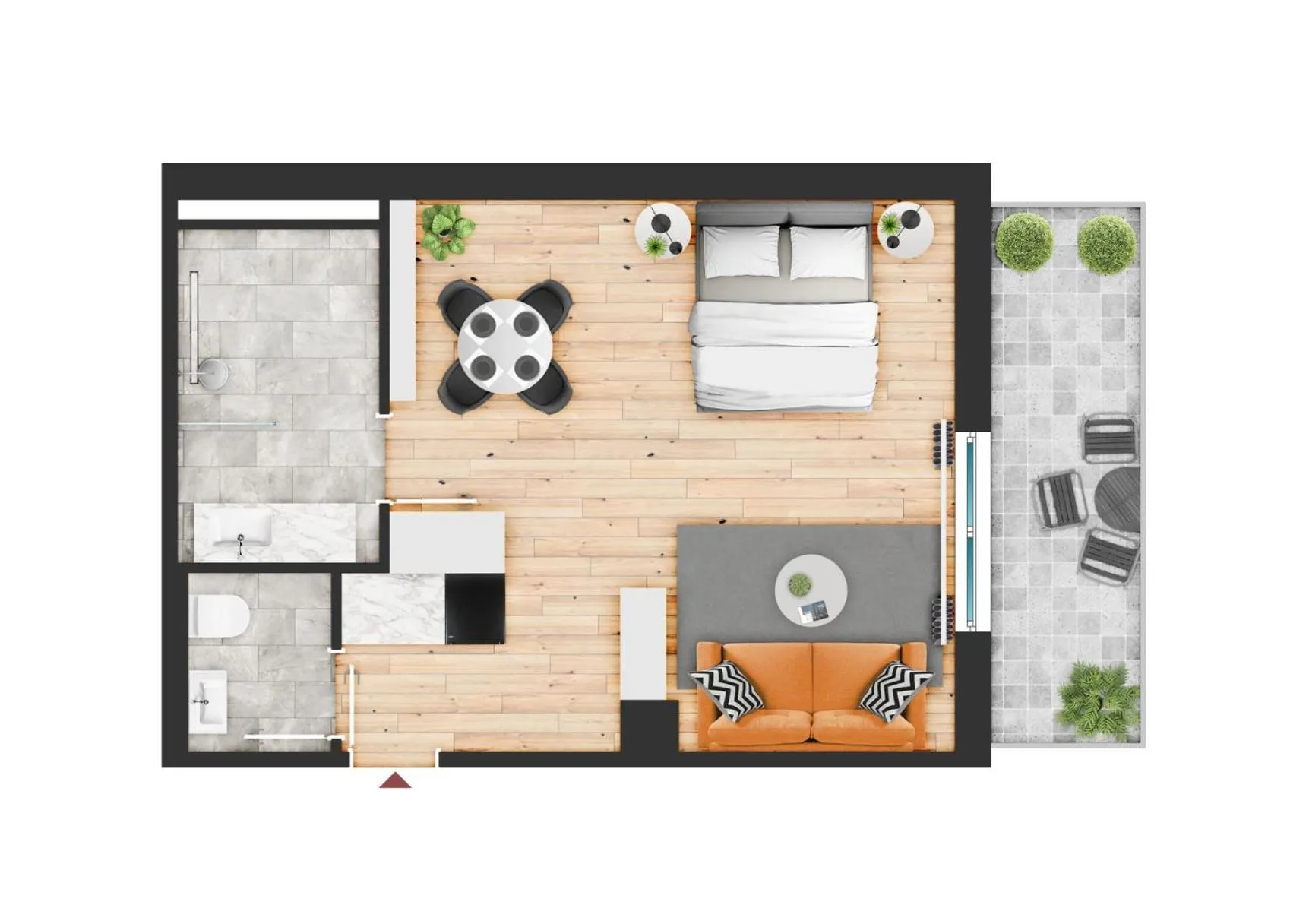 Floor plan in Appartements zur Sonne