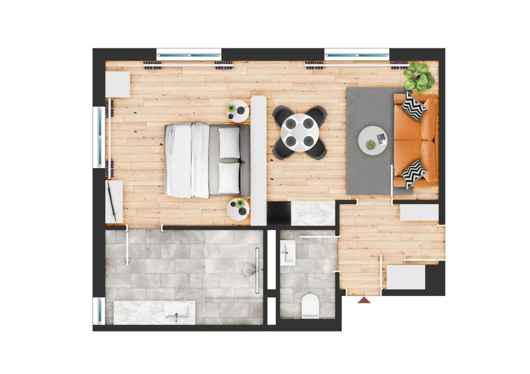 Floor plan in Appartements zur Sonne