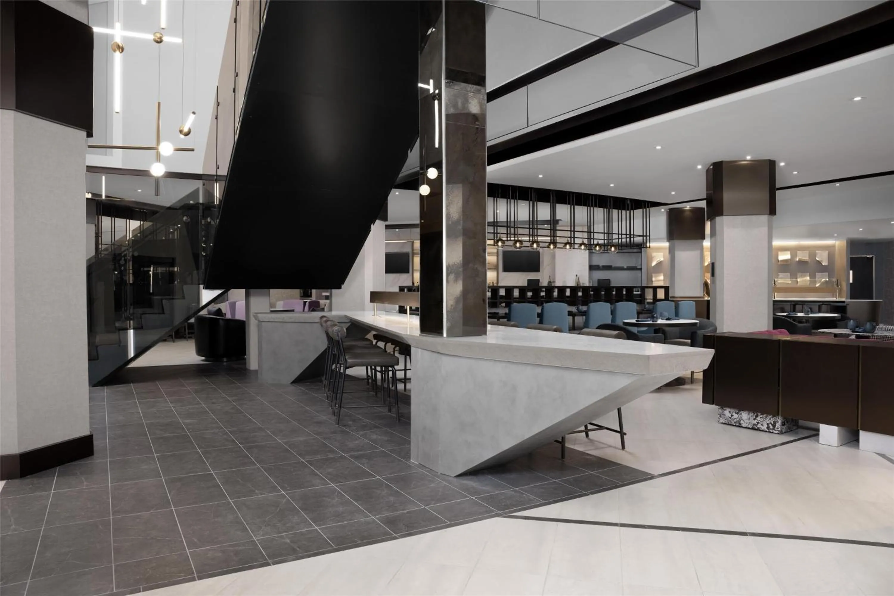 Lobby or reception in Hilton Arlington National Landing