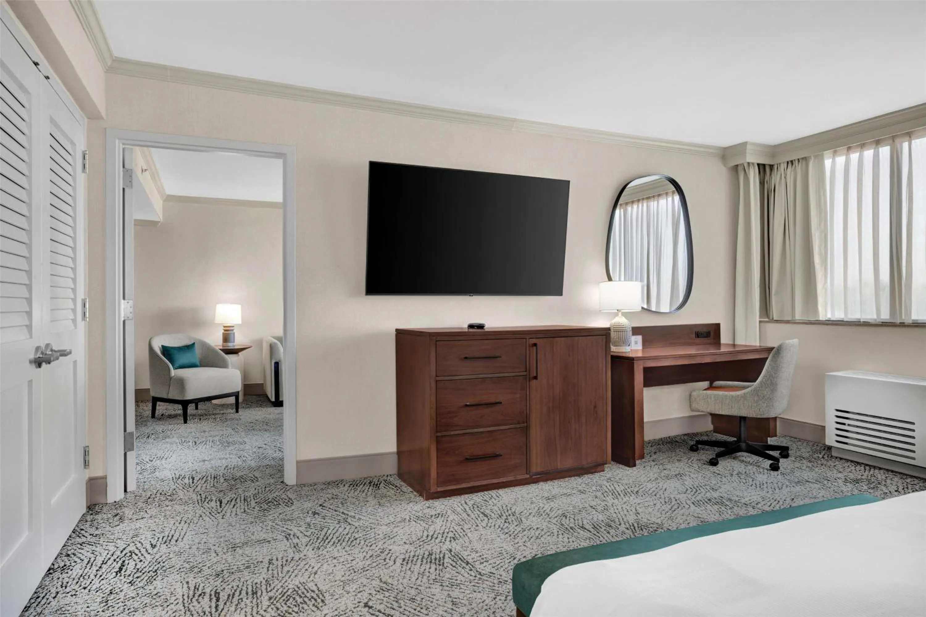 Bedroom, Bed in Hilton Arlington National Landing