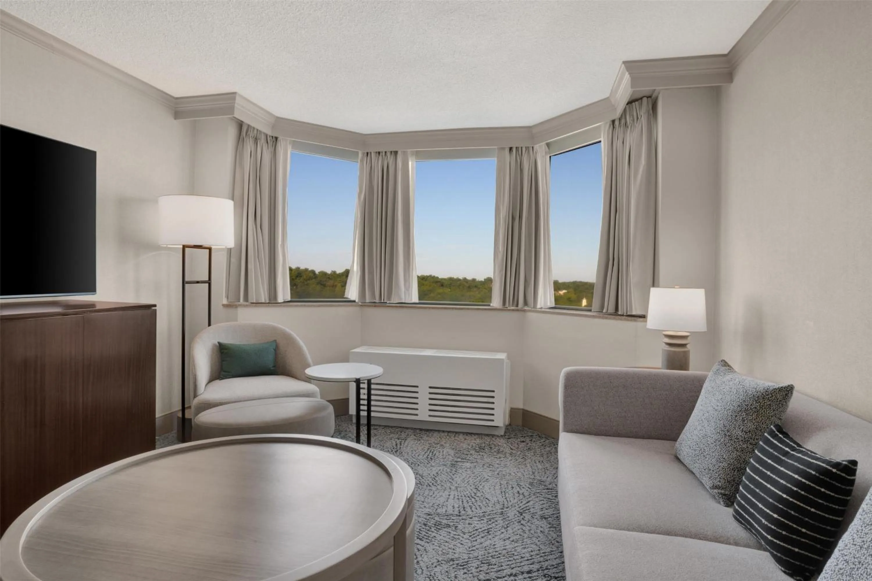 Living room in Hilton Arlington National Landing