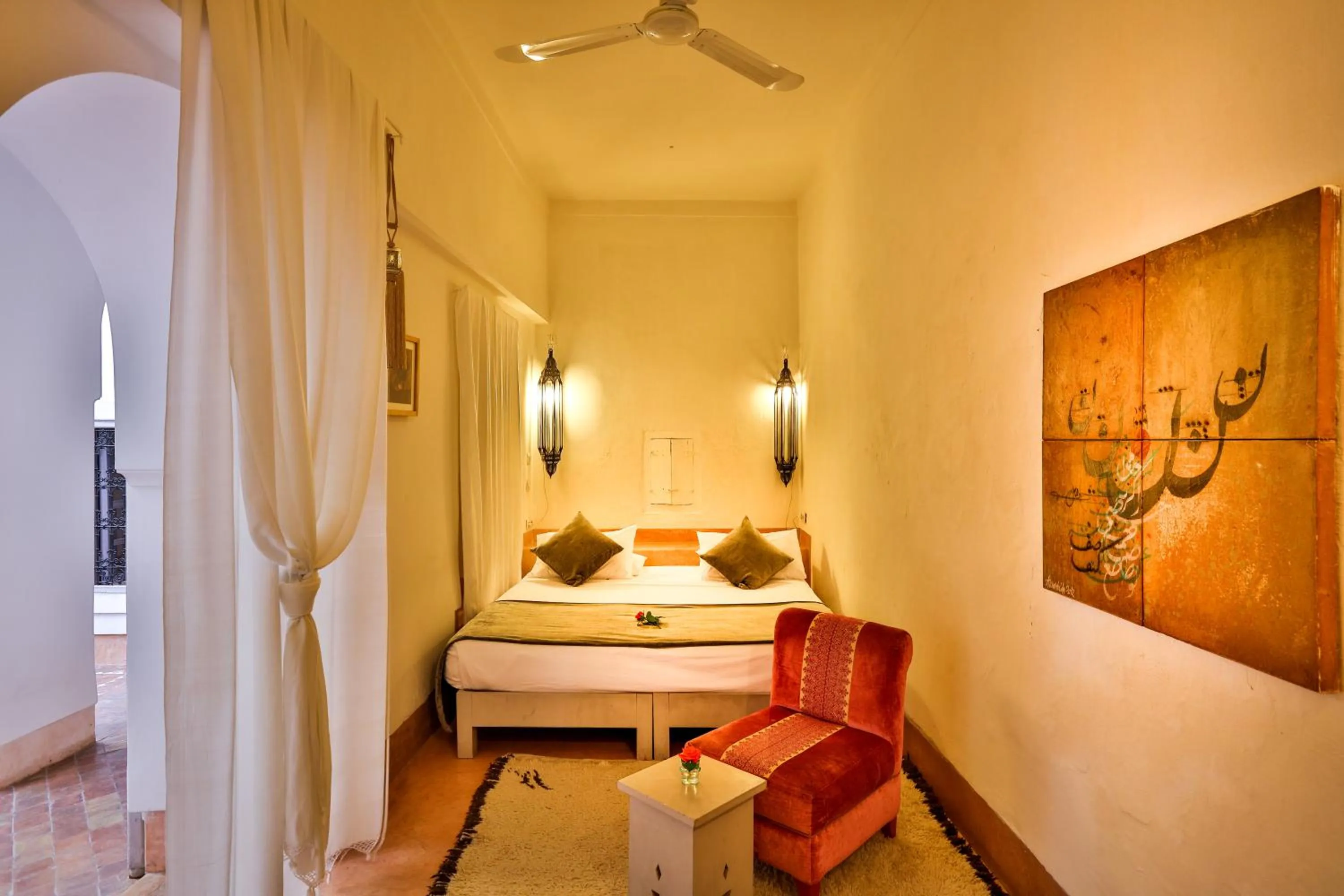 Bedroom, Bed in Hotel & Spa Riad Al Jazira