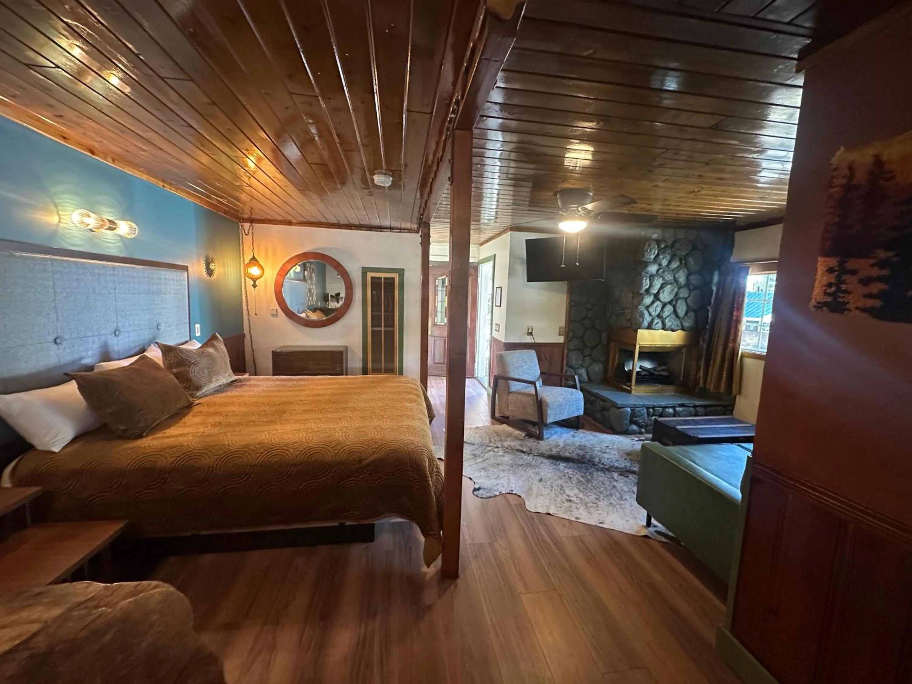 Bed in Black Forest Lodge