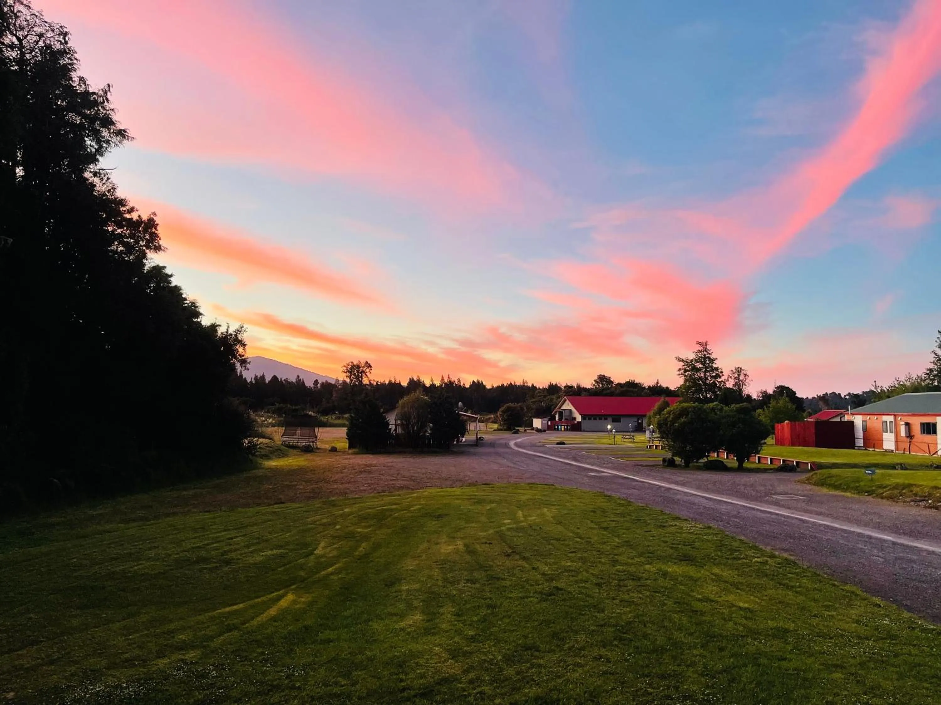 Sunset in Franz Josef TOP 10 Holiday Park