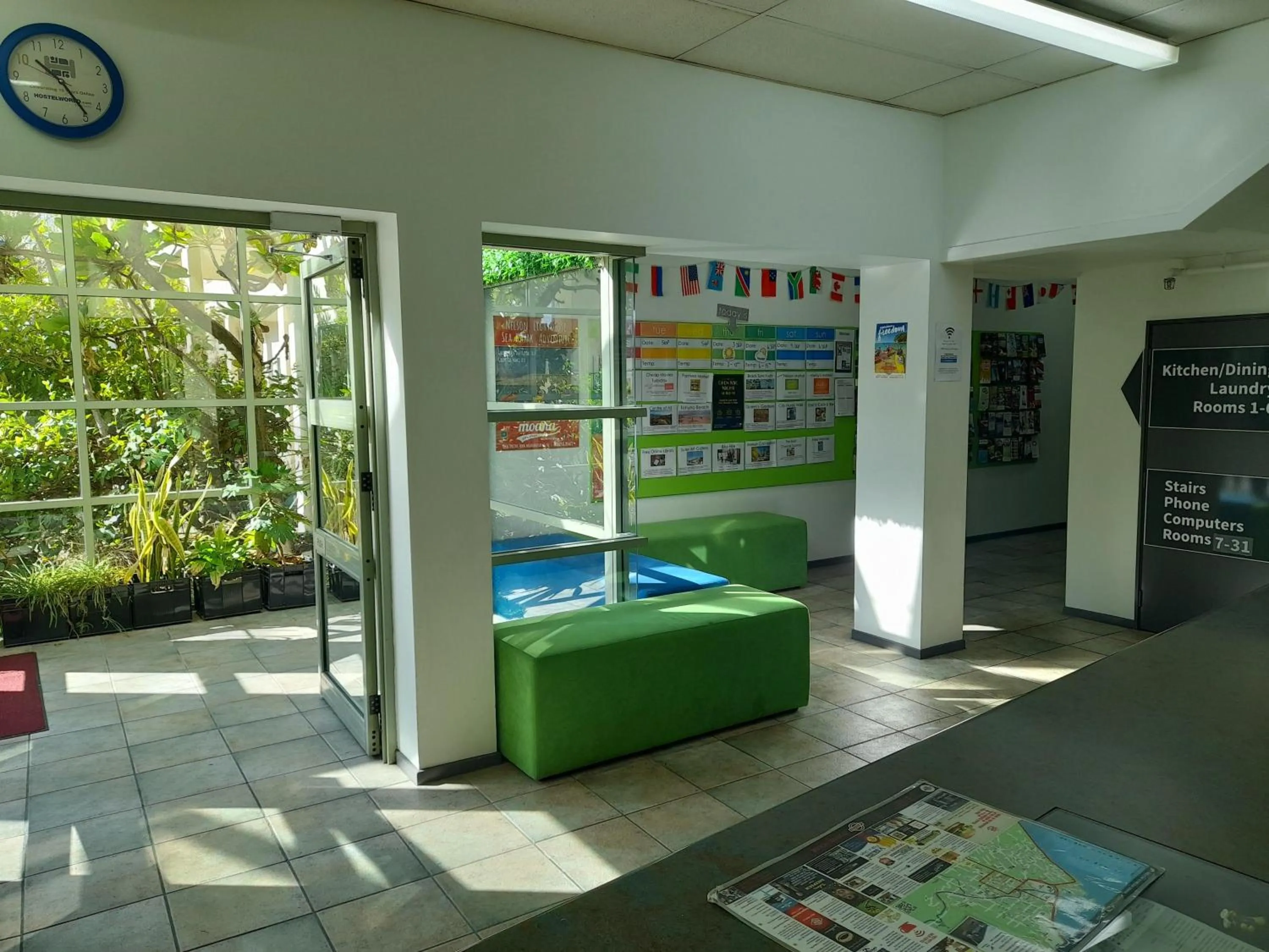 Lobby or reception in YHA Nelson