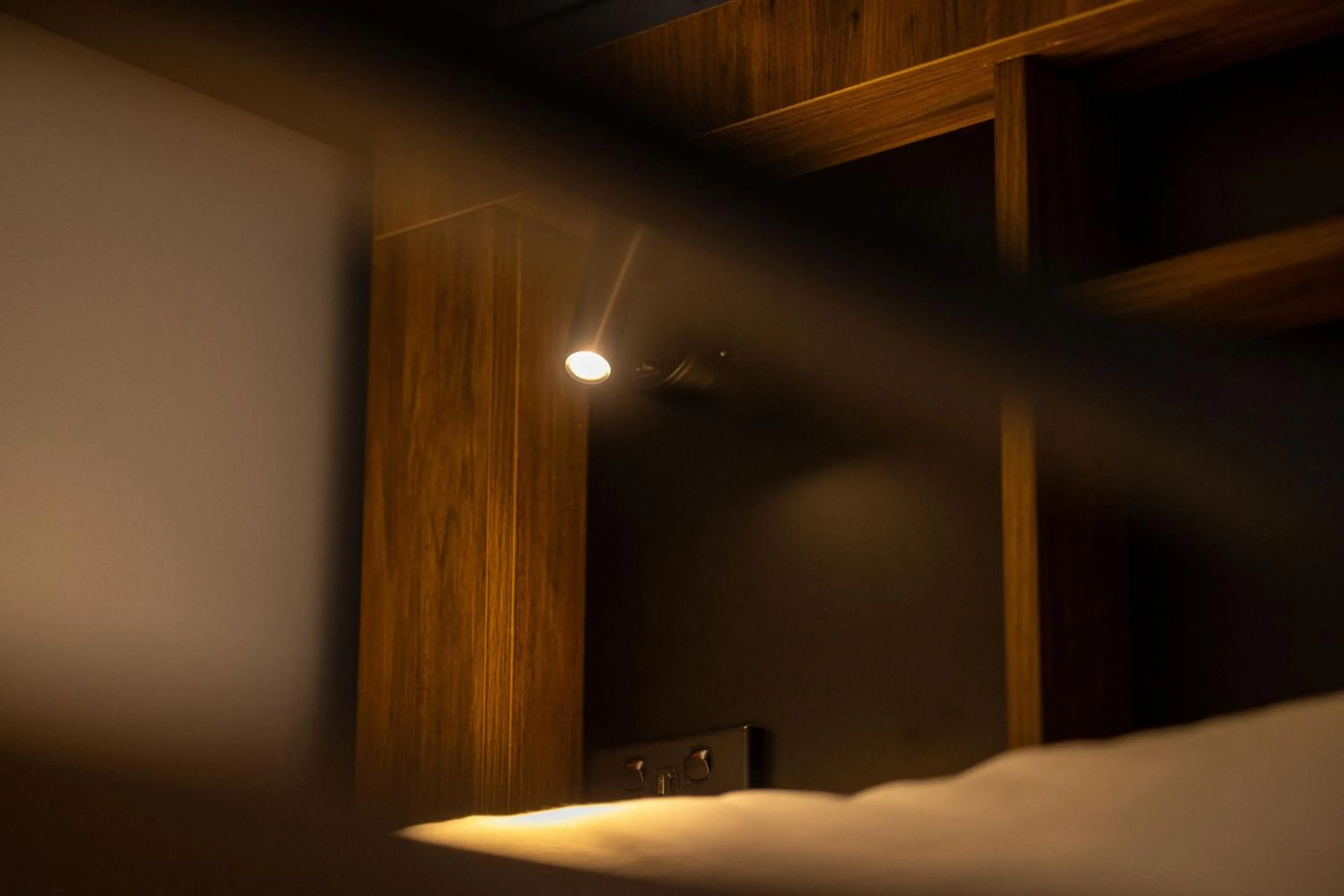 Decorative detail, Bed in Haka House Franz Josef