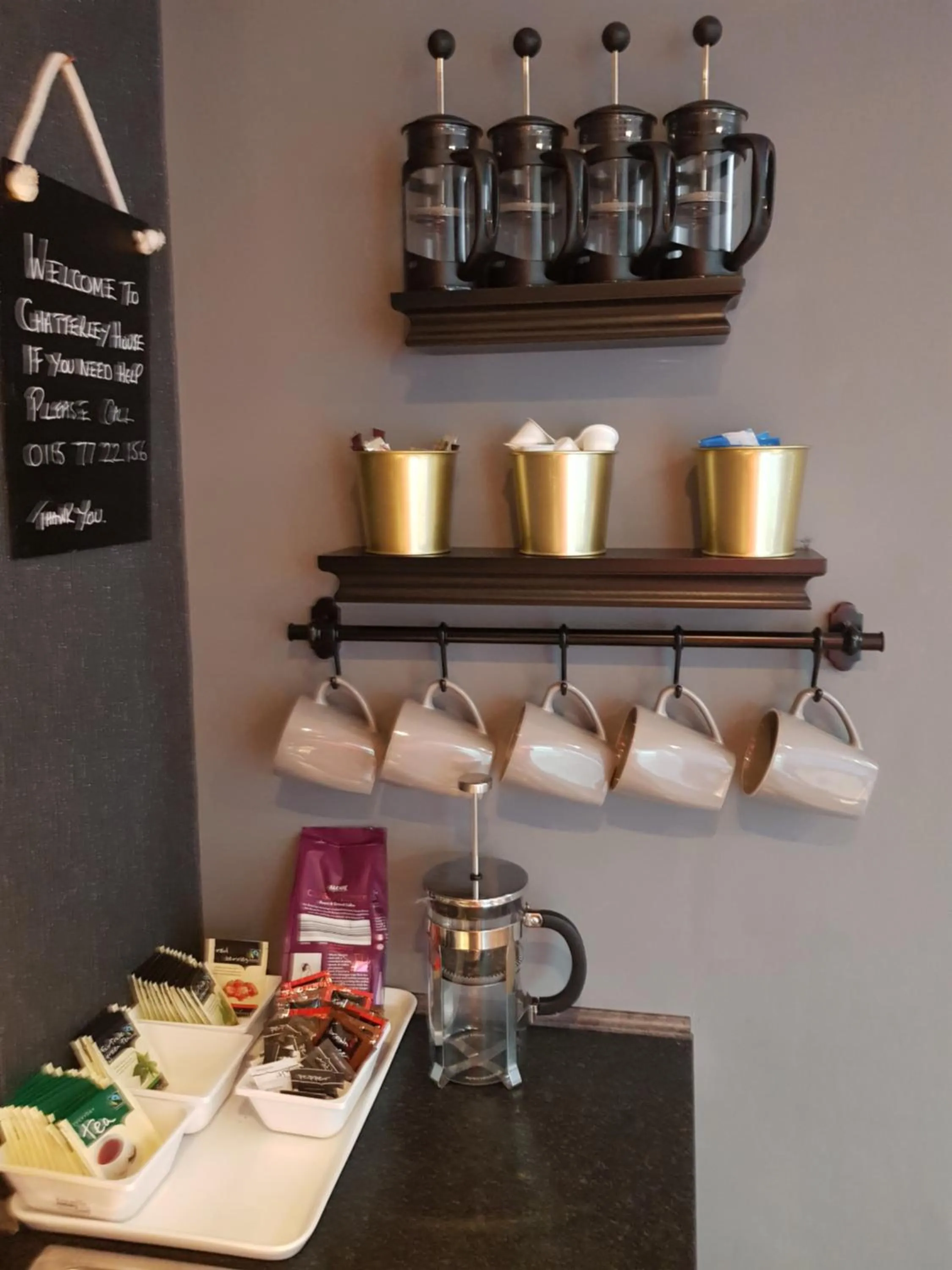 Coffee/tea facilities in Chatterley House
