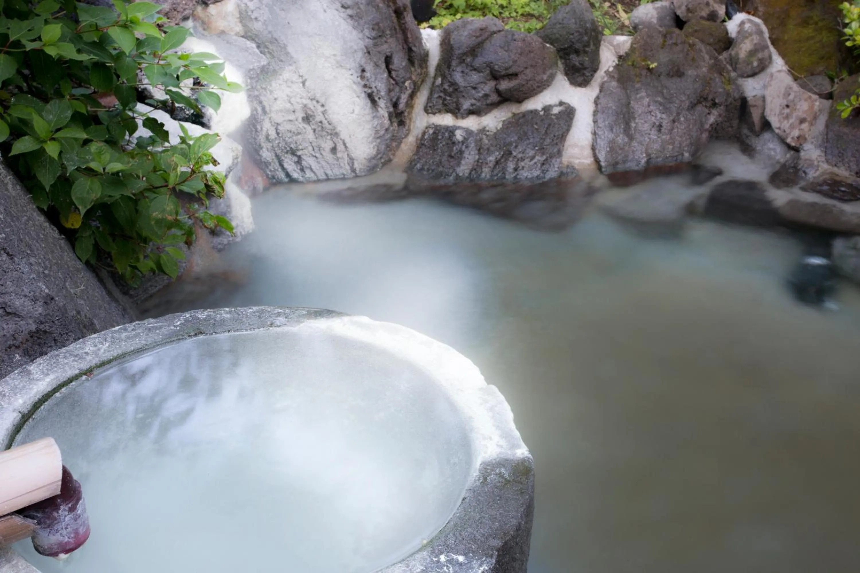 Hot Spring Bath in Kurokawa Onsen Ryokan Ichinoi