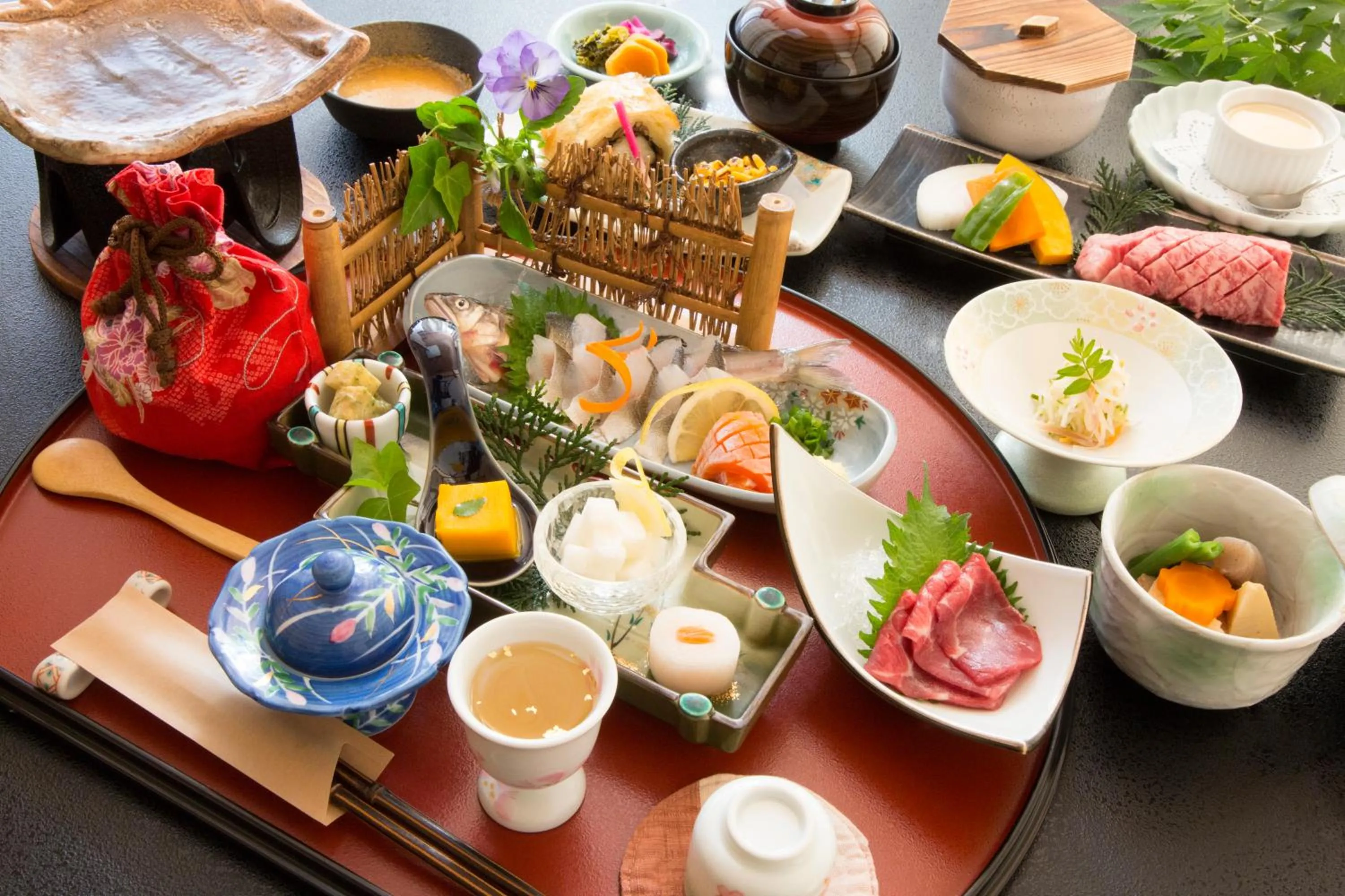 Dinner in Kurokawa Onsen Ryokan Ichinoi
