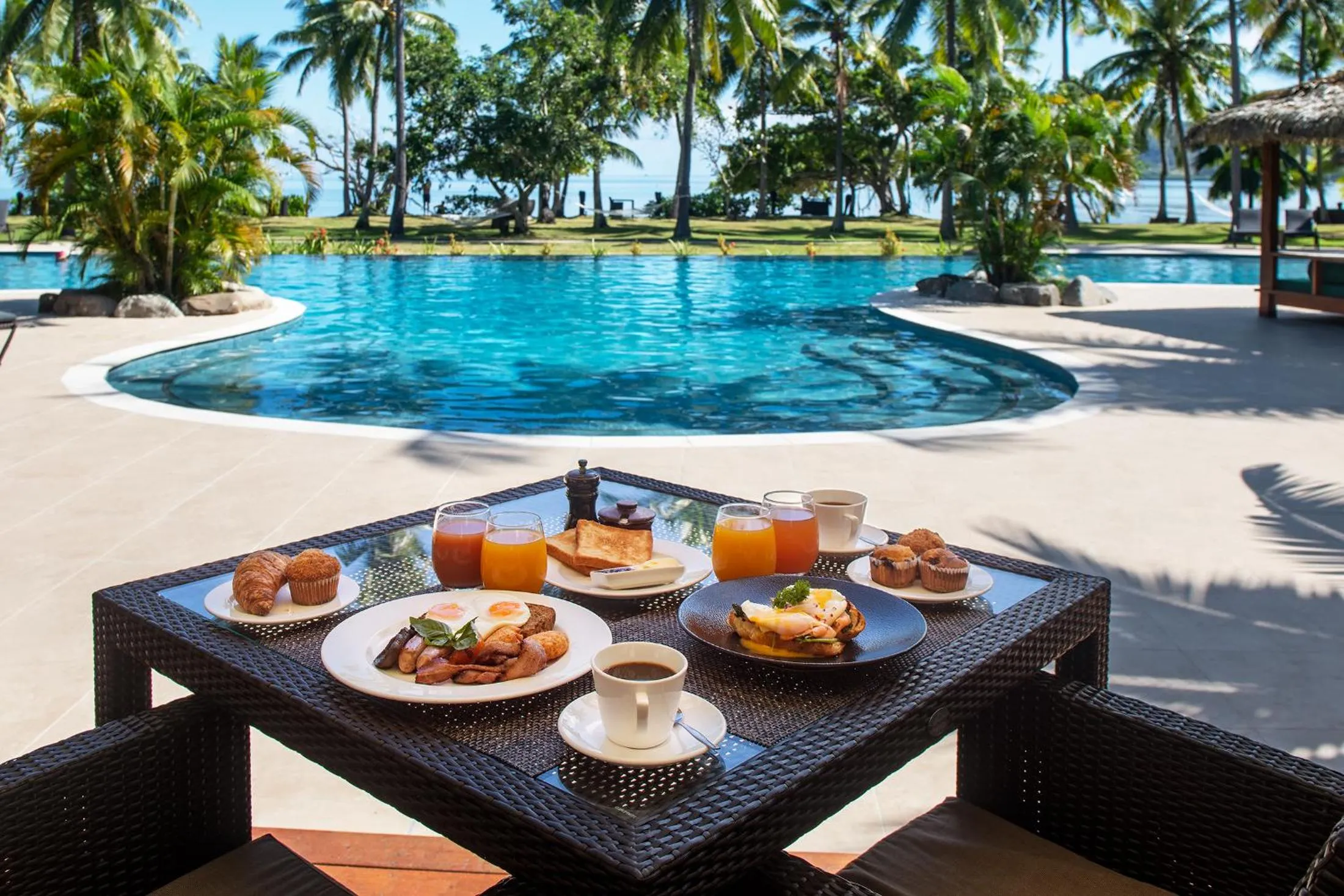 Breakfast in Lomani Island Resort & Spa