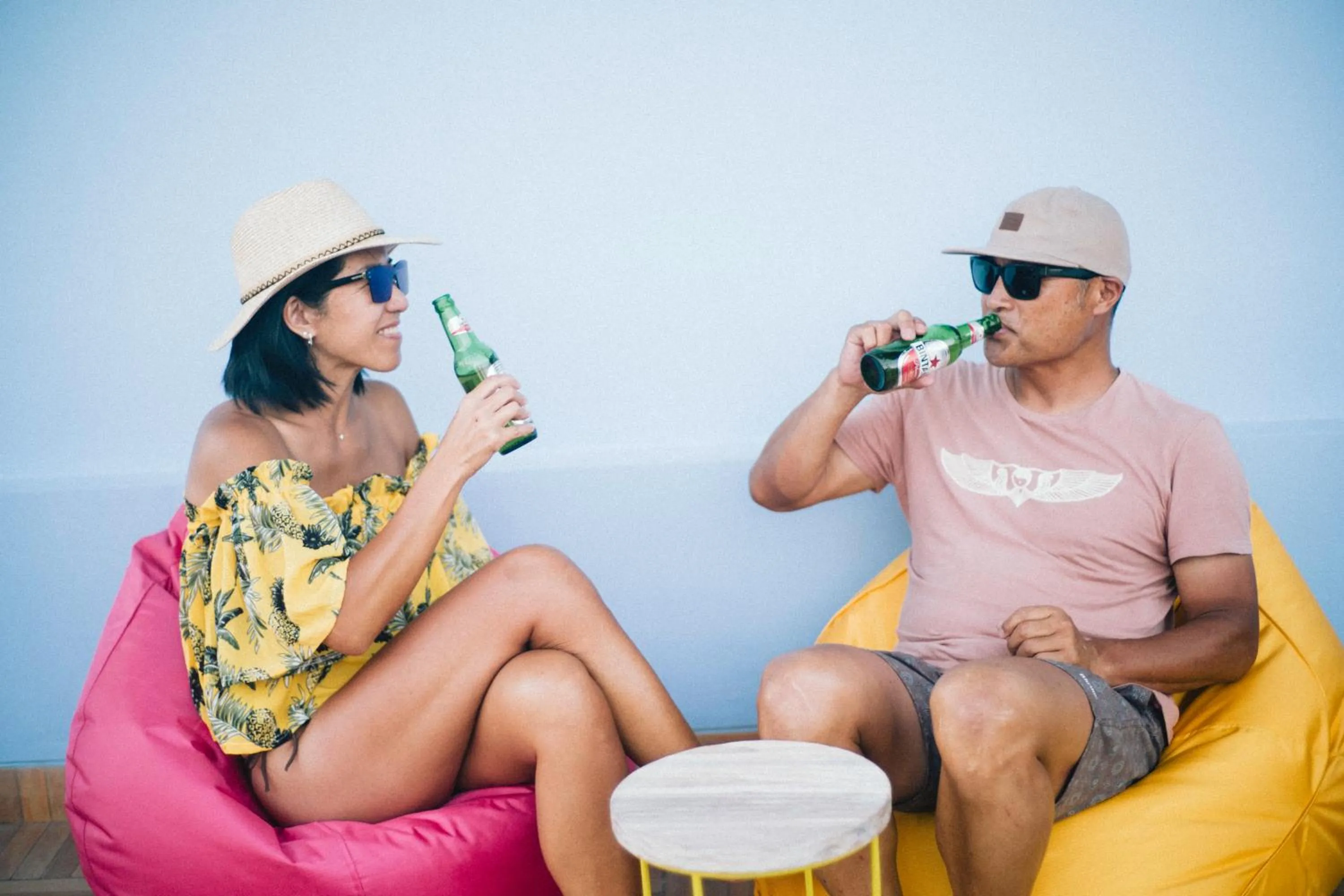 People in Beach Hut Hostel