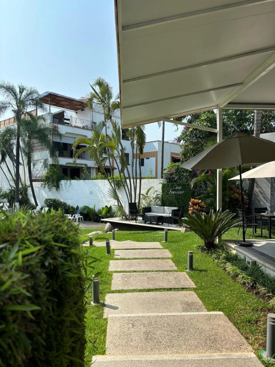 Garden view in Casa Francisco