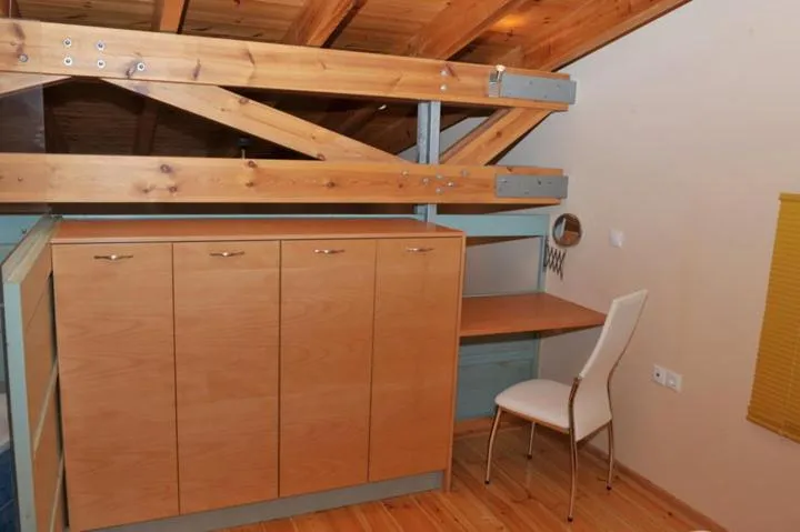 Decorative detail in Sorta Apartments