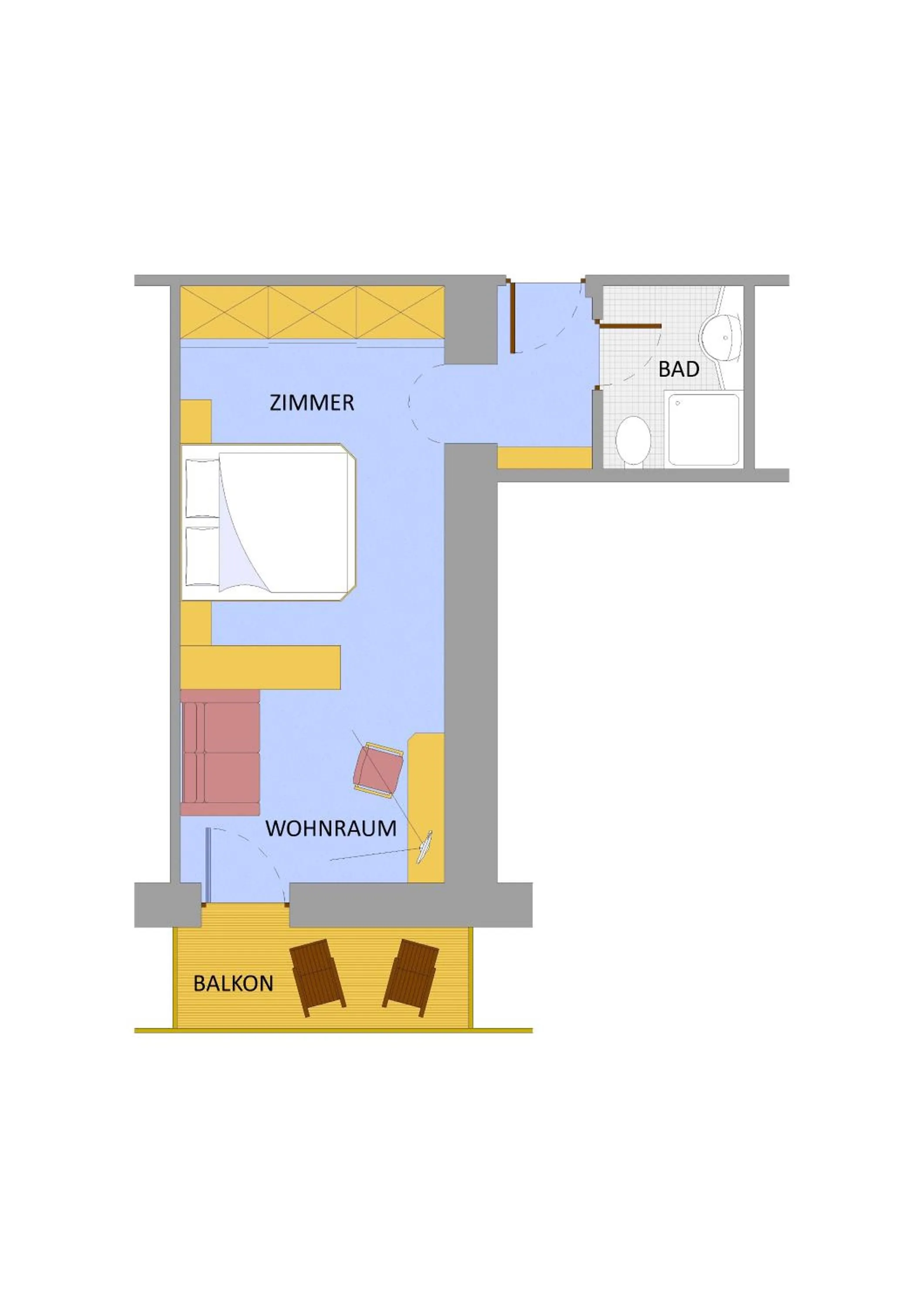 Floor plan in Hotel Zebru