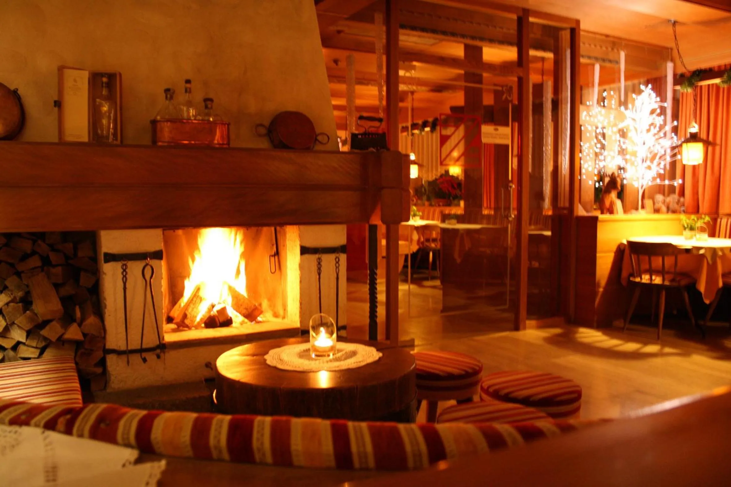 Communal lounge/ TV room in Hotel Zebru