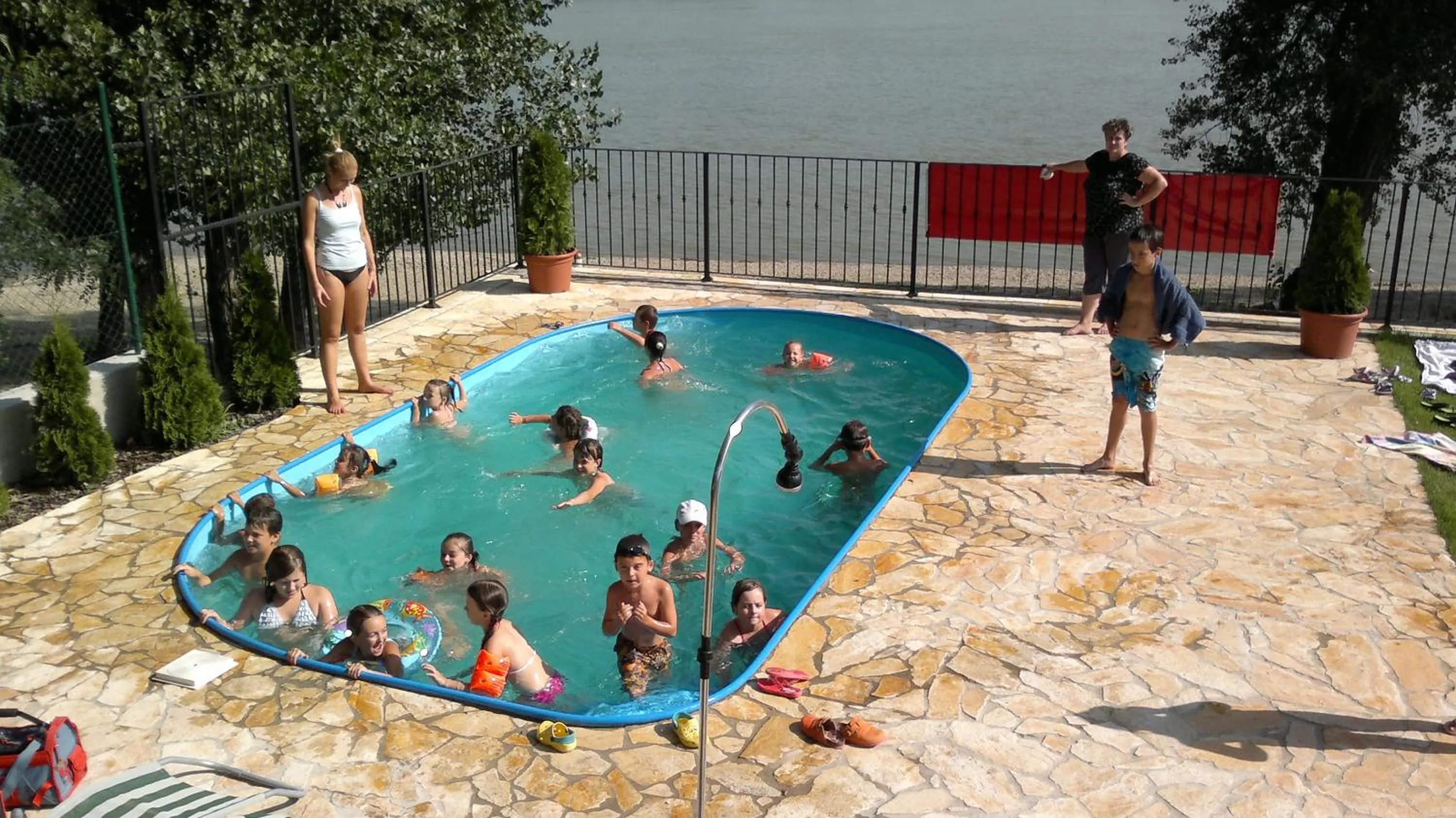 Swimming pool in Mlyn Penzion & Wellness