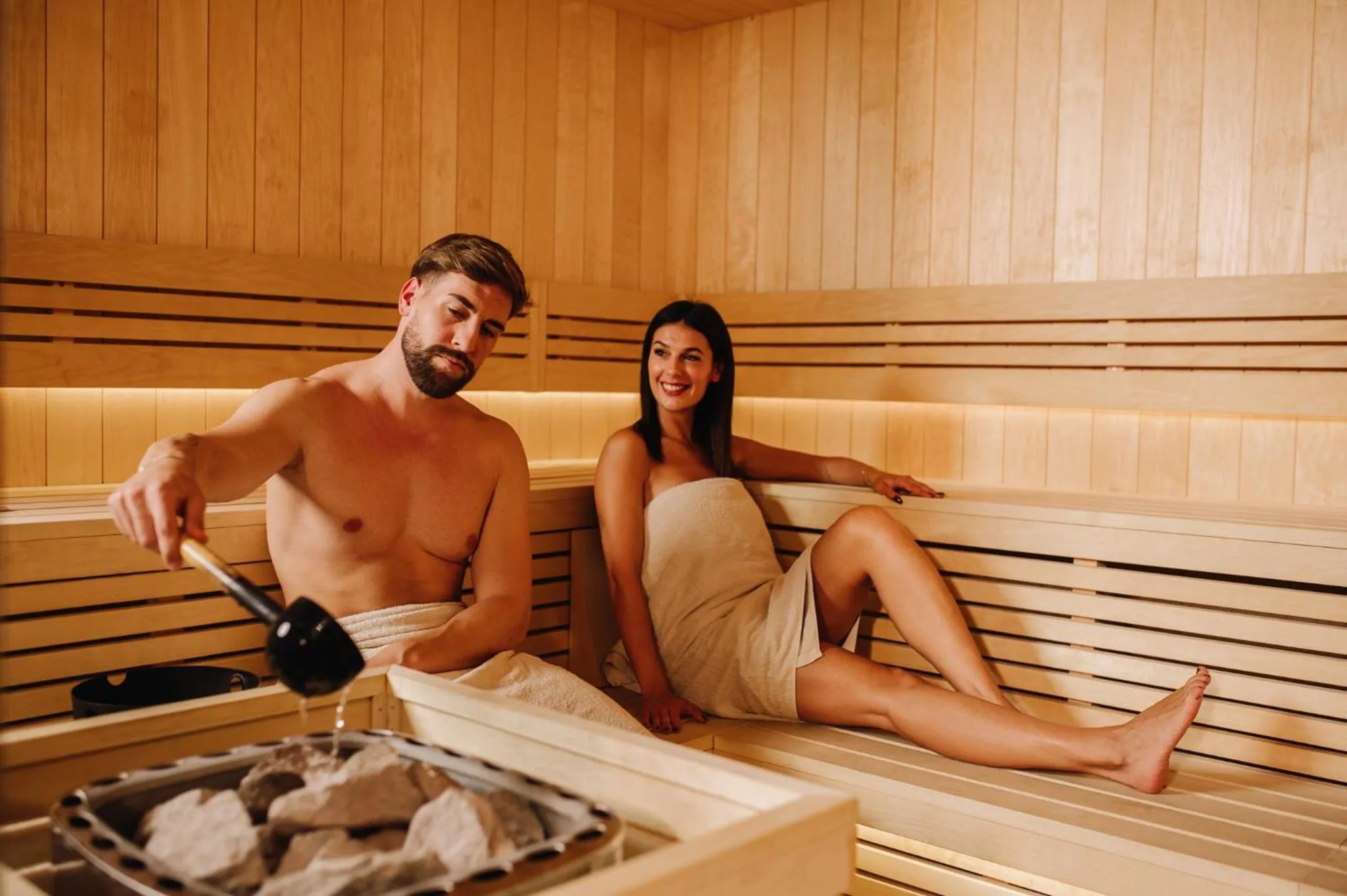 Sauna in Camping Homes Mon Perin