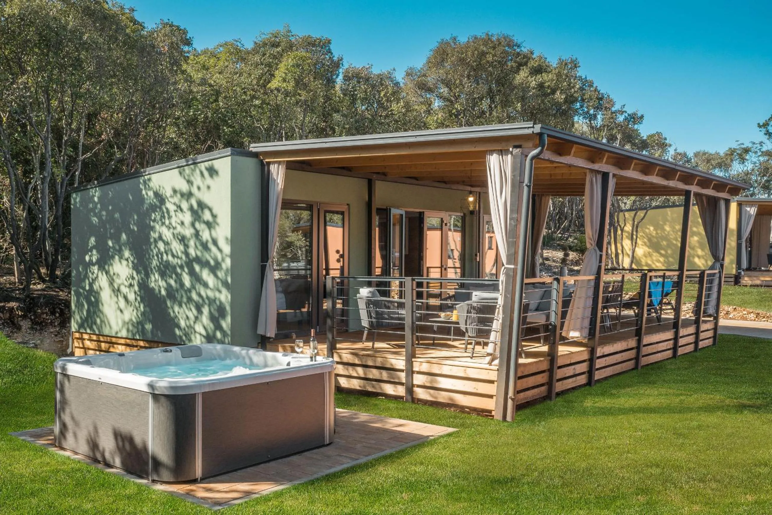 Patio in Camping Homes Mon Perin