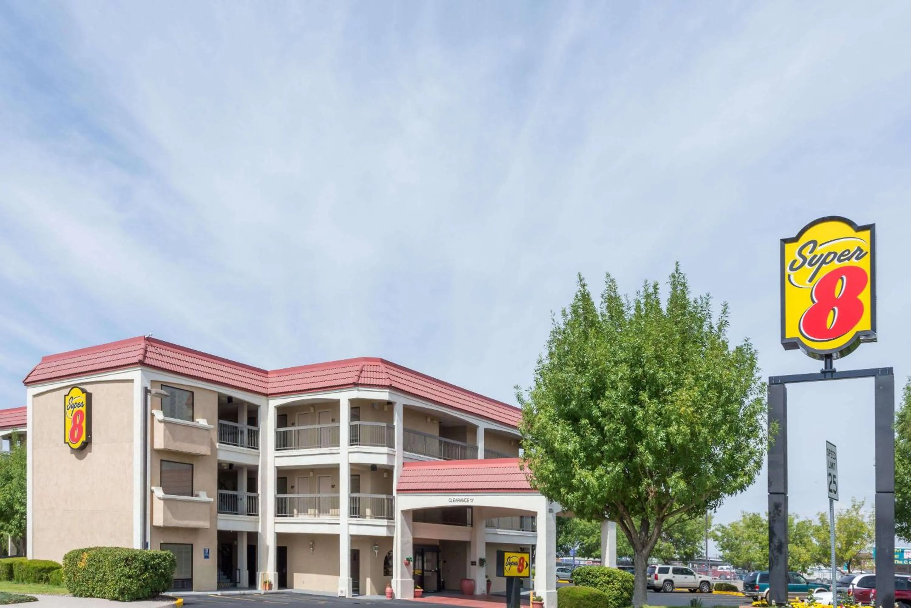 Property building in Super 8 by Wyndham Albuquerque Airport