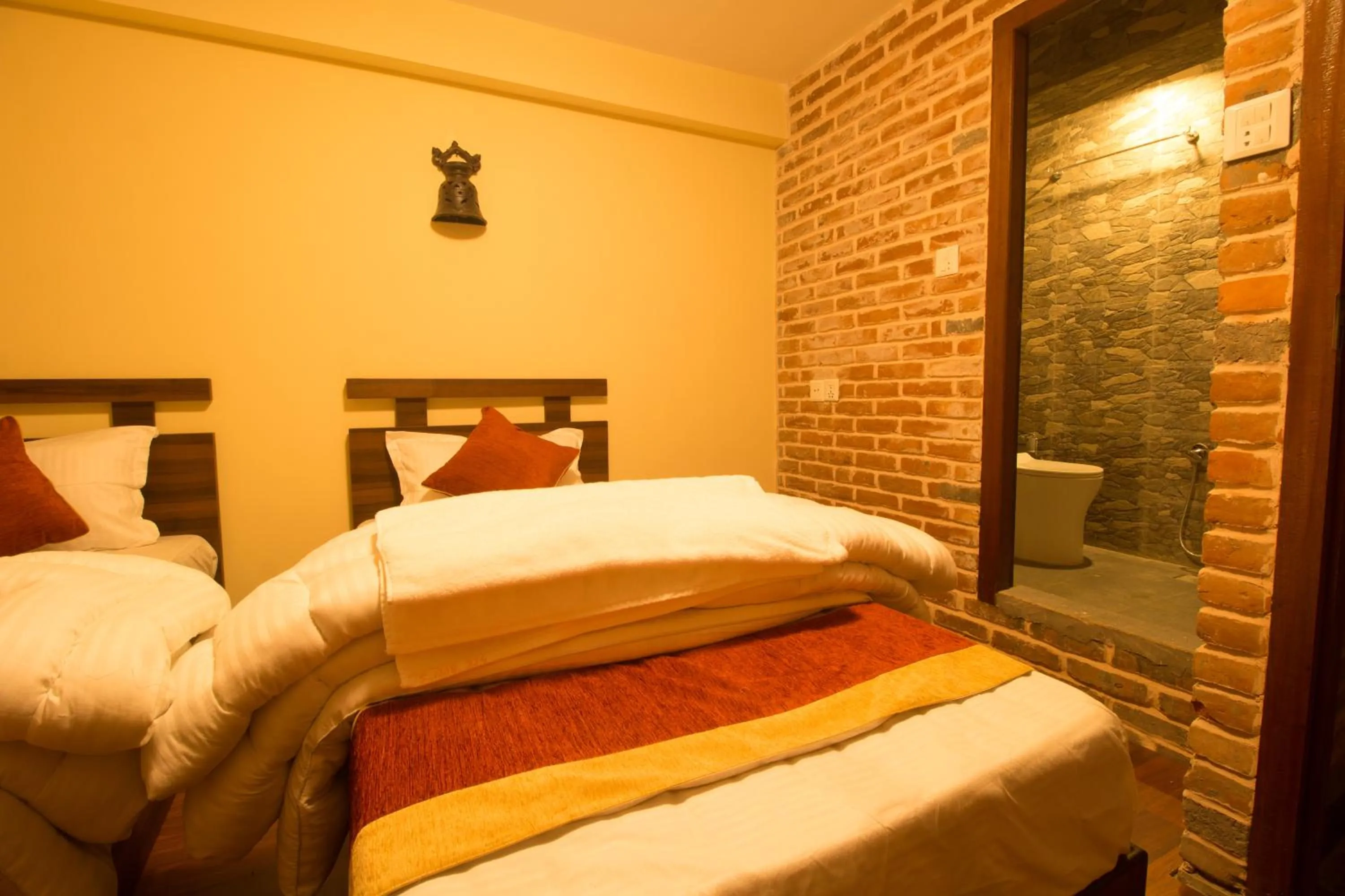 Photo of the whole room, Bed in HOTEL LAYAKU DURBAR