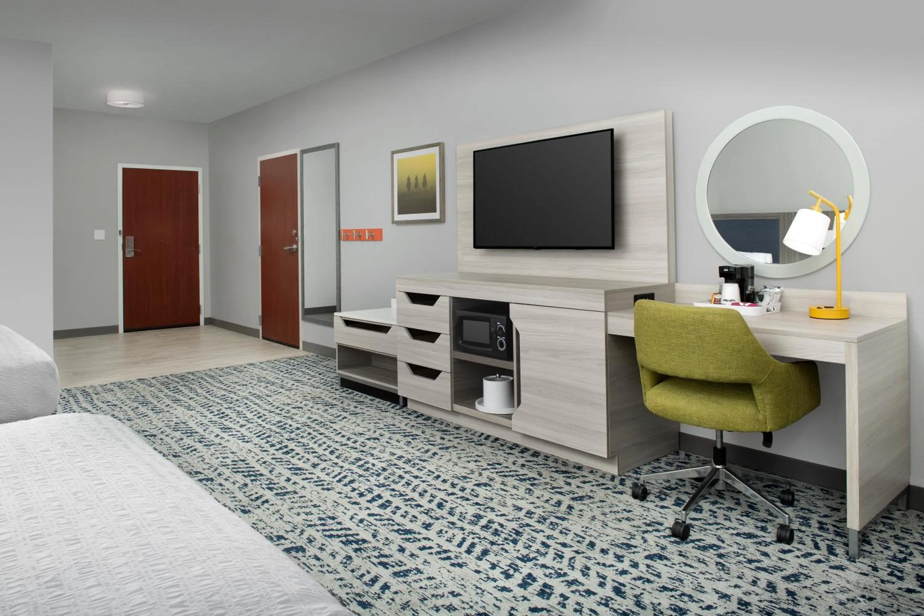 Bed in Hampton Inn Duncan