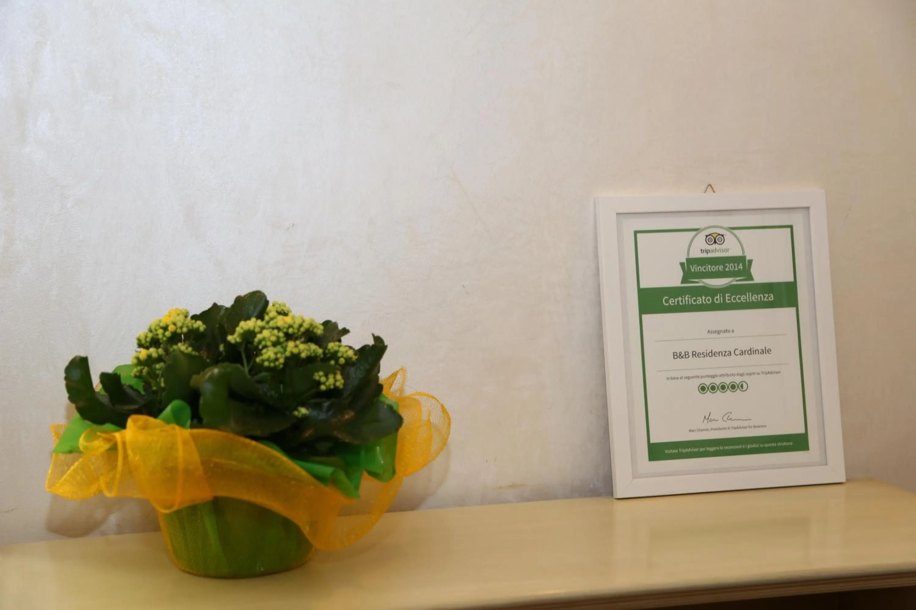 Decorative detail in B&B Residenza Cardinale