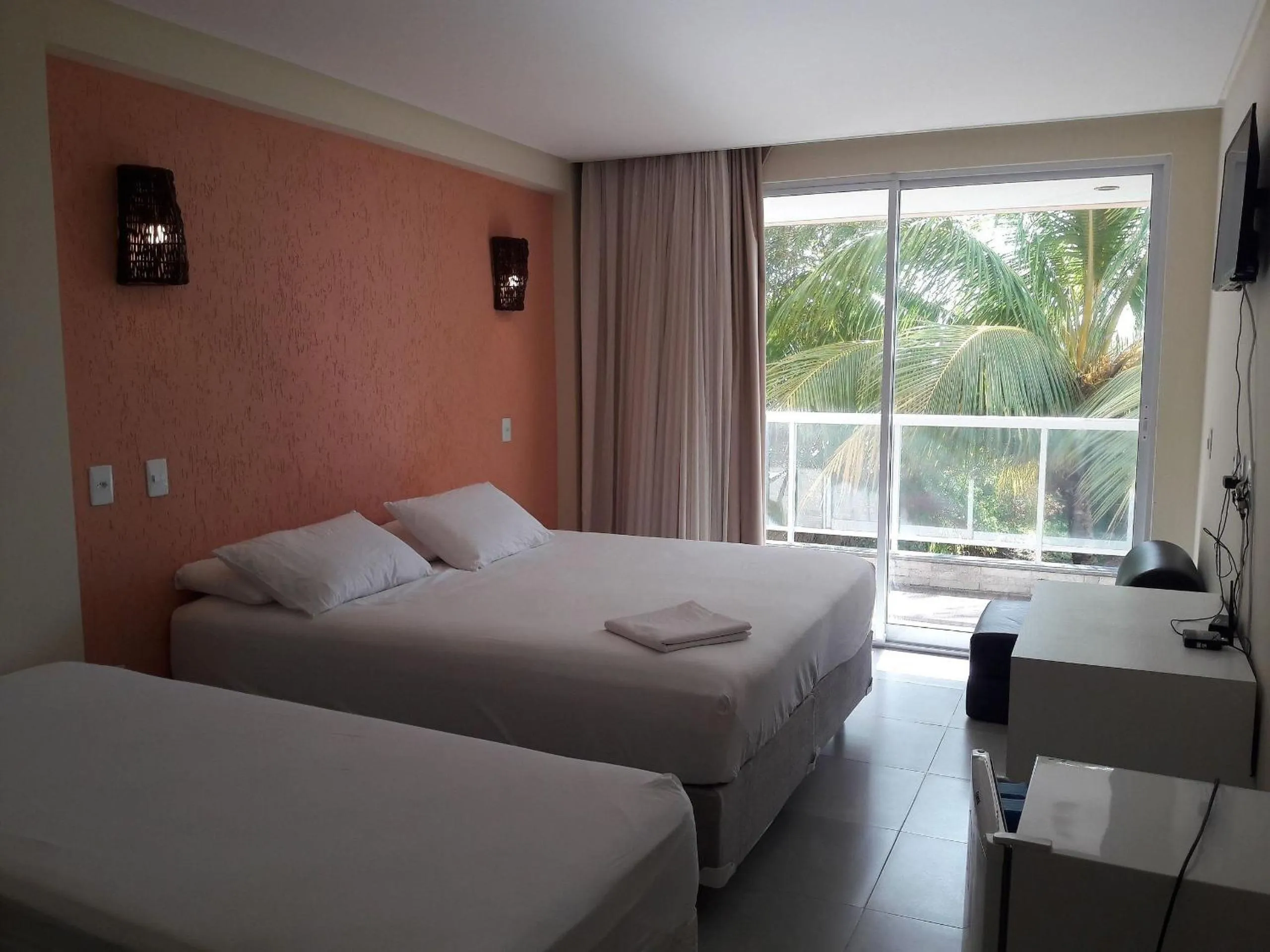 Bed in Pousada Laguna