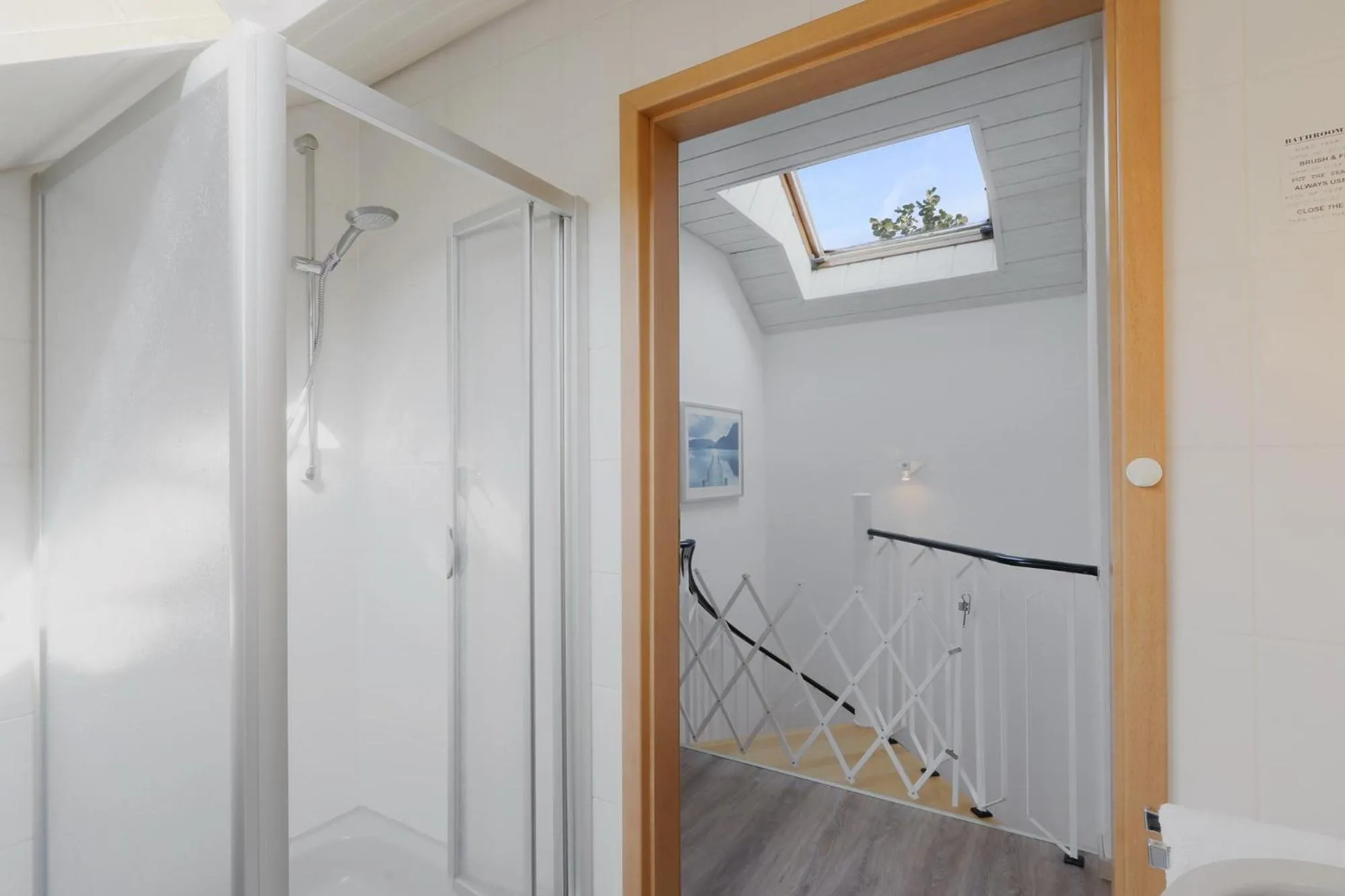 Shower in Seepark Kirchheim Ferienhaus bei Diane mit Sauna