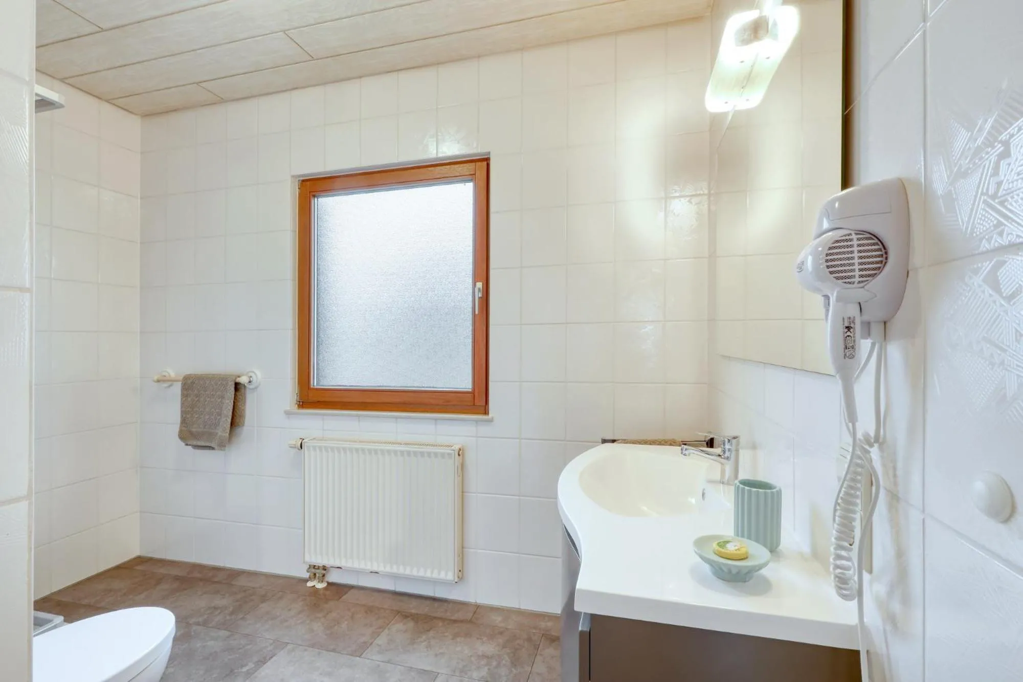 Shower in Seepark Kirchheim Ferienhaus bei Diane mit Sauna