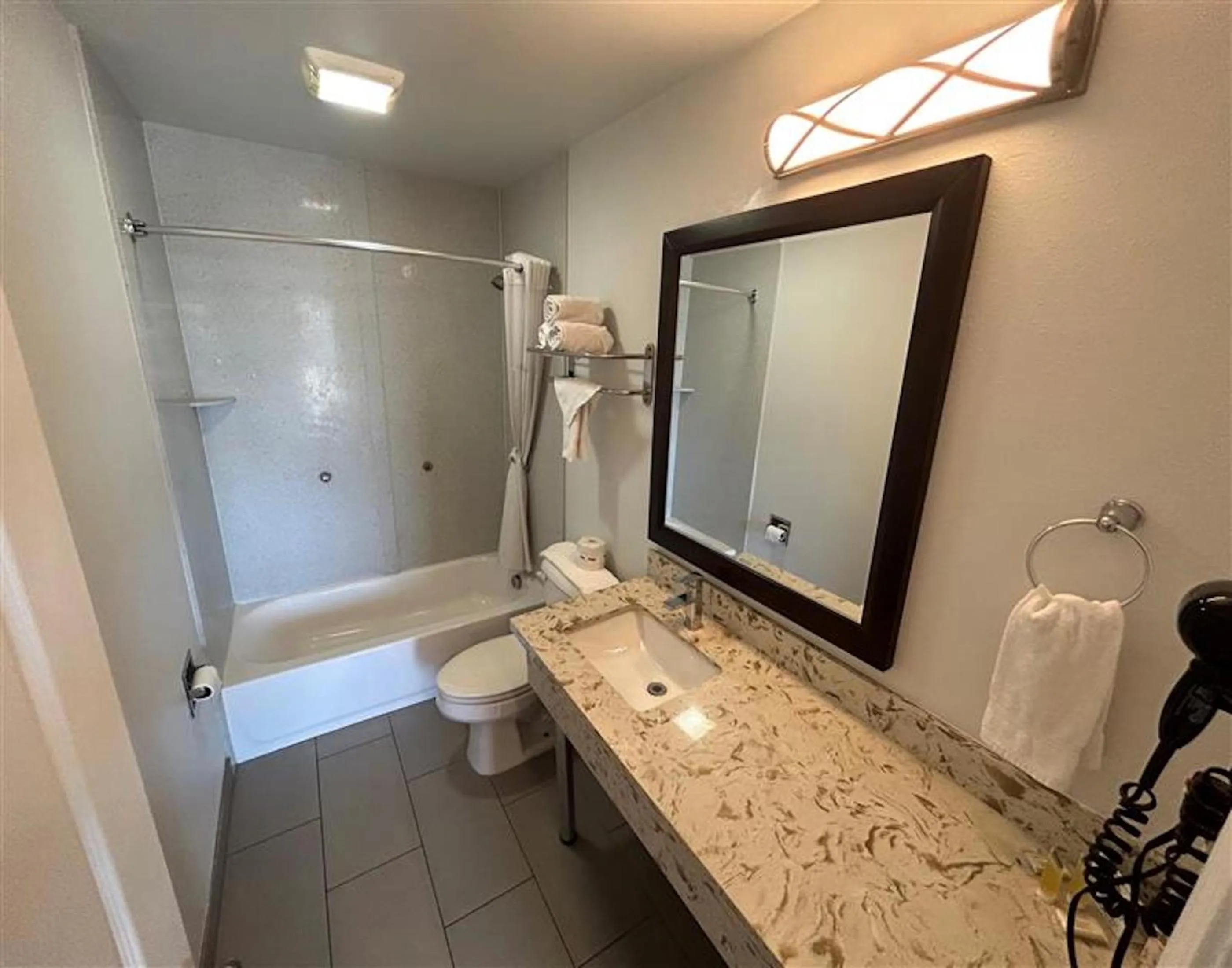 Toilet in Motel 6 Yuba City, CA