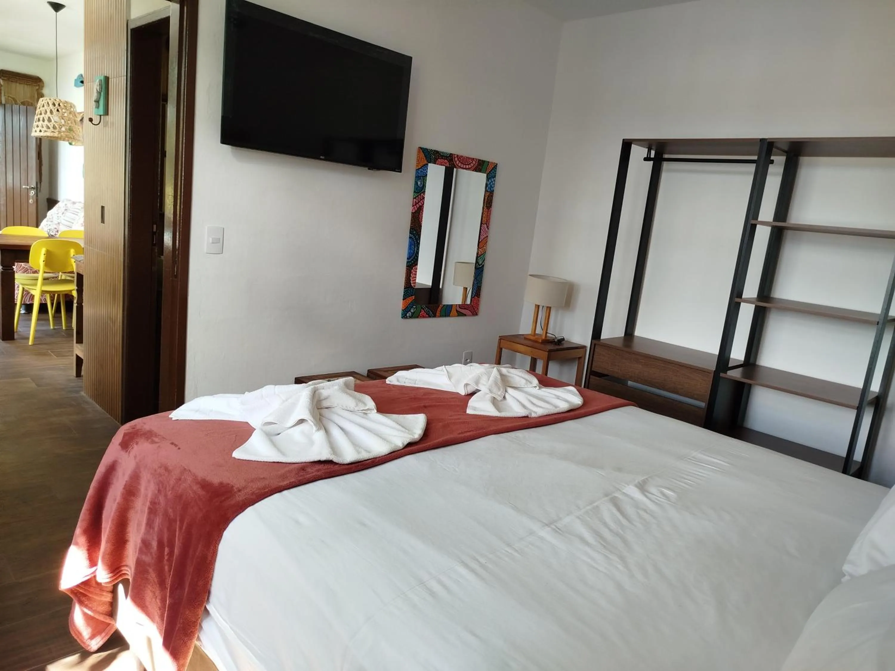 Bed in Pousada Ecomar