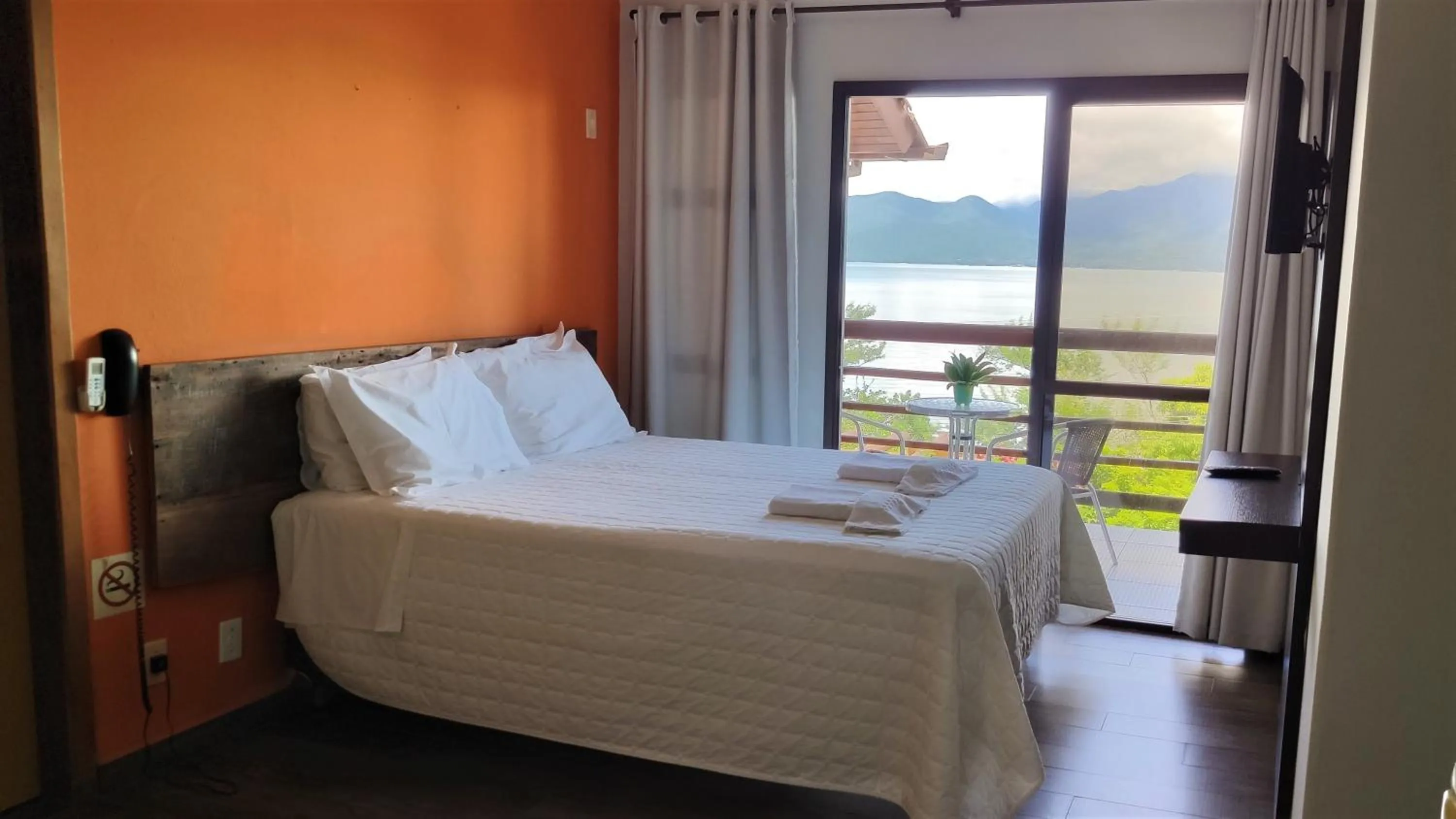 Bed in Pousada Ecomar